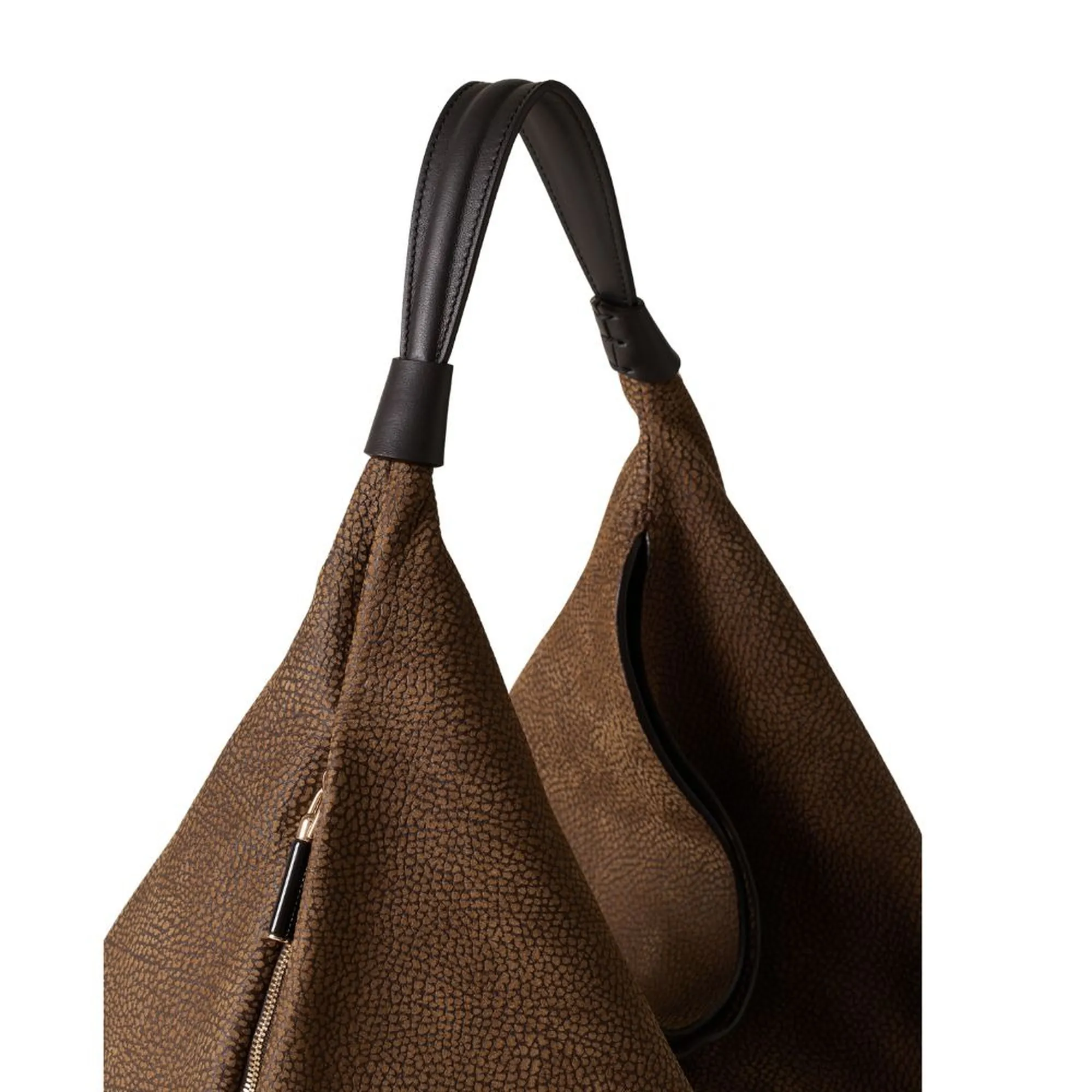 Borbonese B'Medium Hobo Bag' Ebony 910103730299280 186631