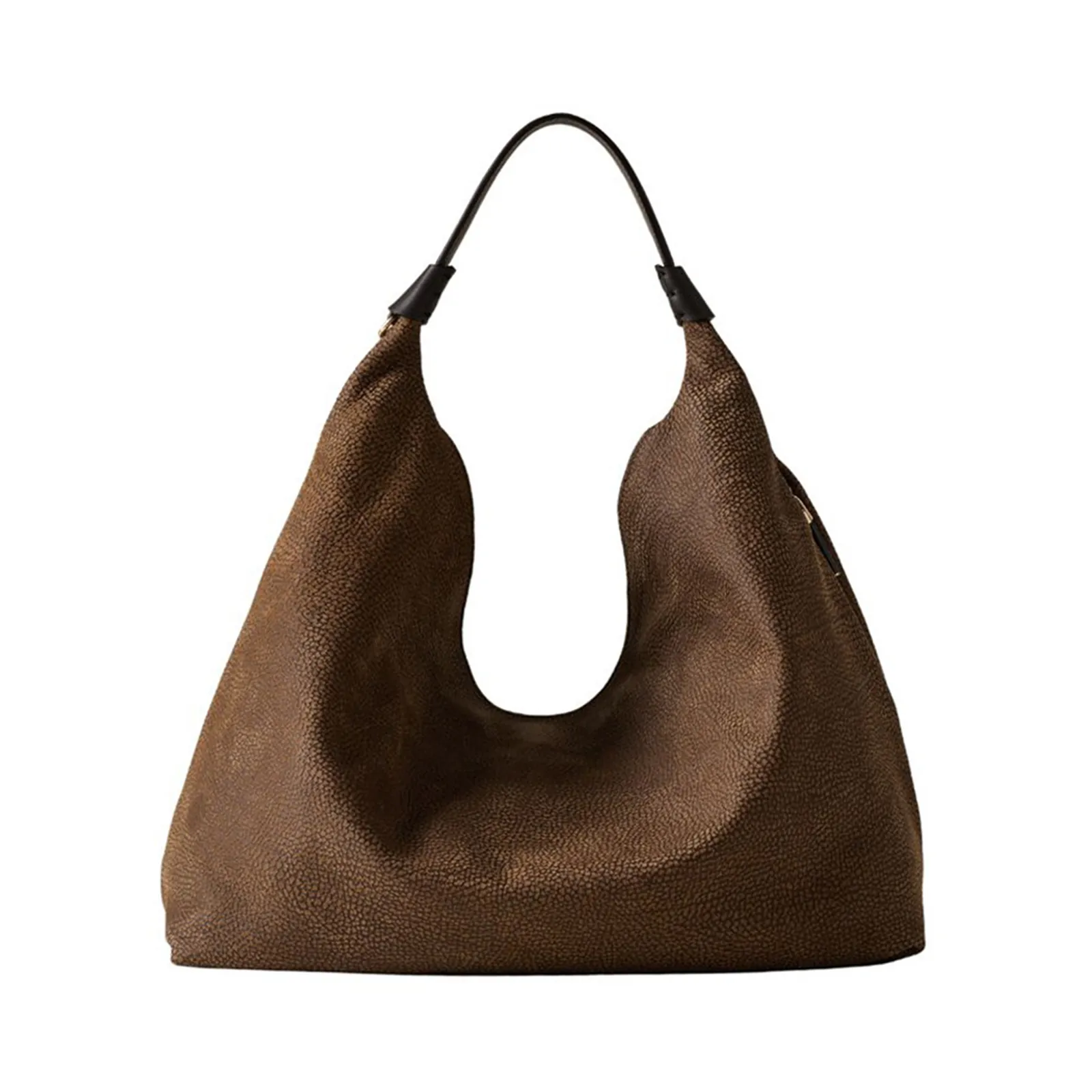 Borbonese Borsa Hobo Medium Ebano 910103730299280 187075