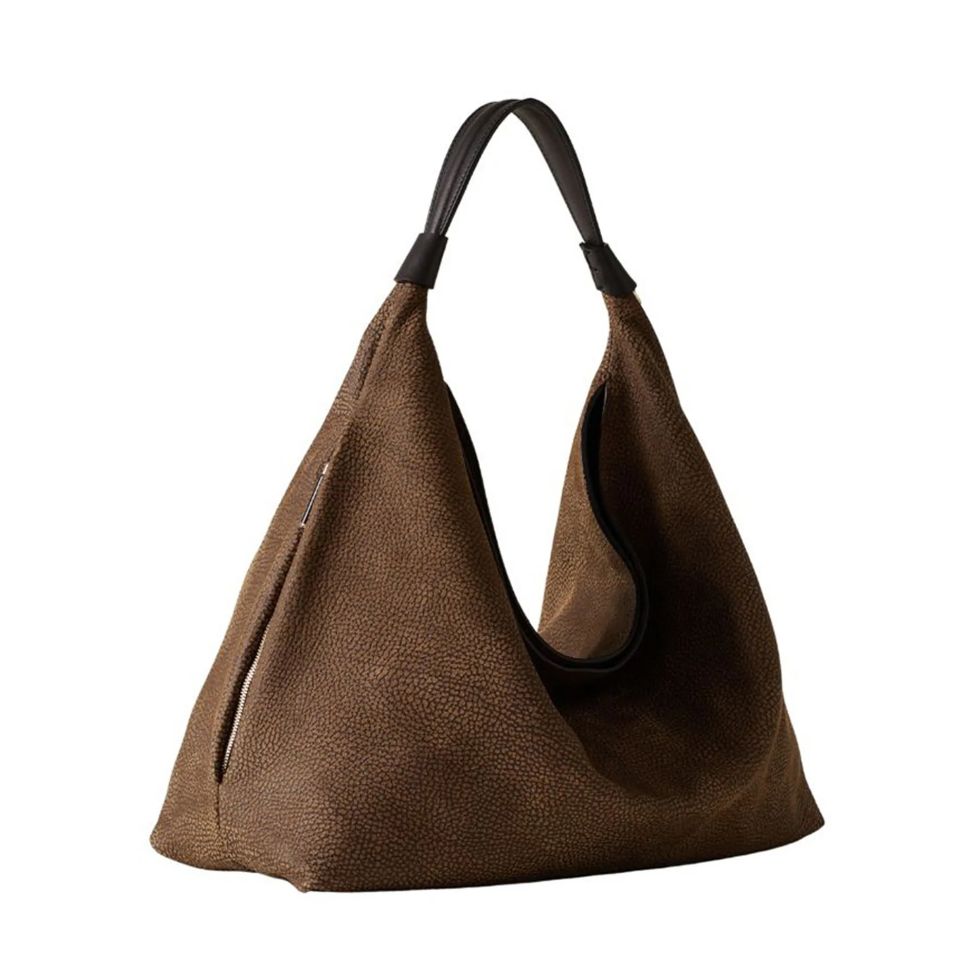 Borbonese B'Medium Hobo Bag' Ebony 910103730299280 187076