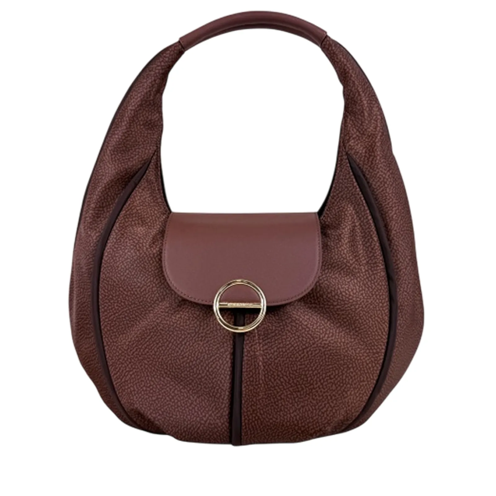 Borbonese Borsa Hobo Medium Noisette 91010120Aj0038 157419