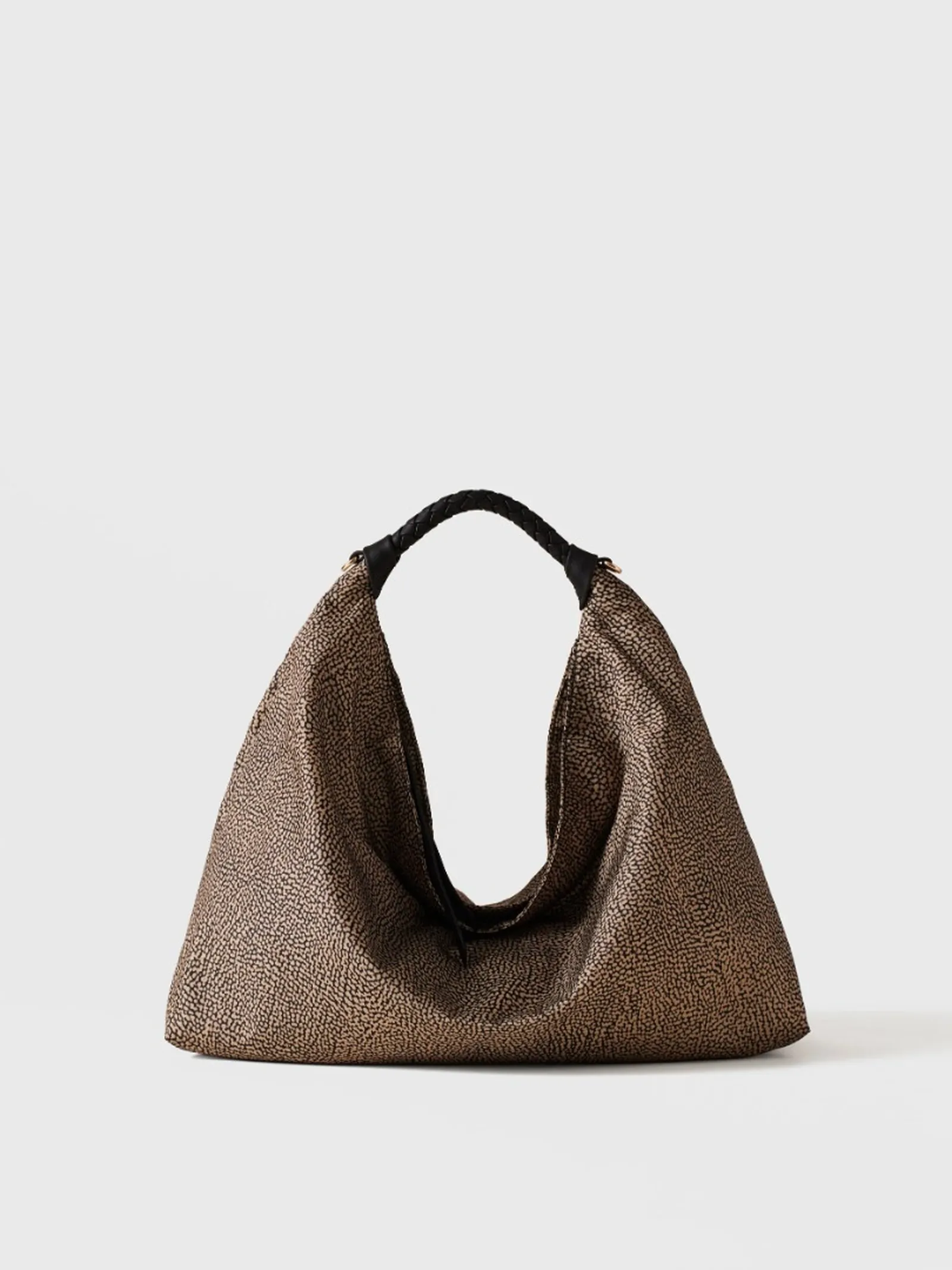 Borbonese Borsa Hobo Plie Medium Naturale 910102060195X11 186749