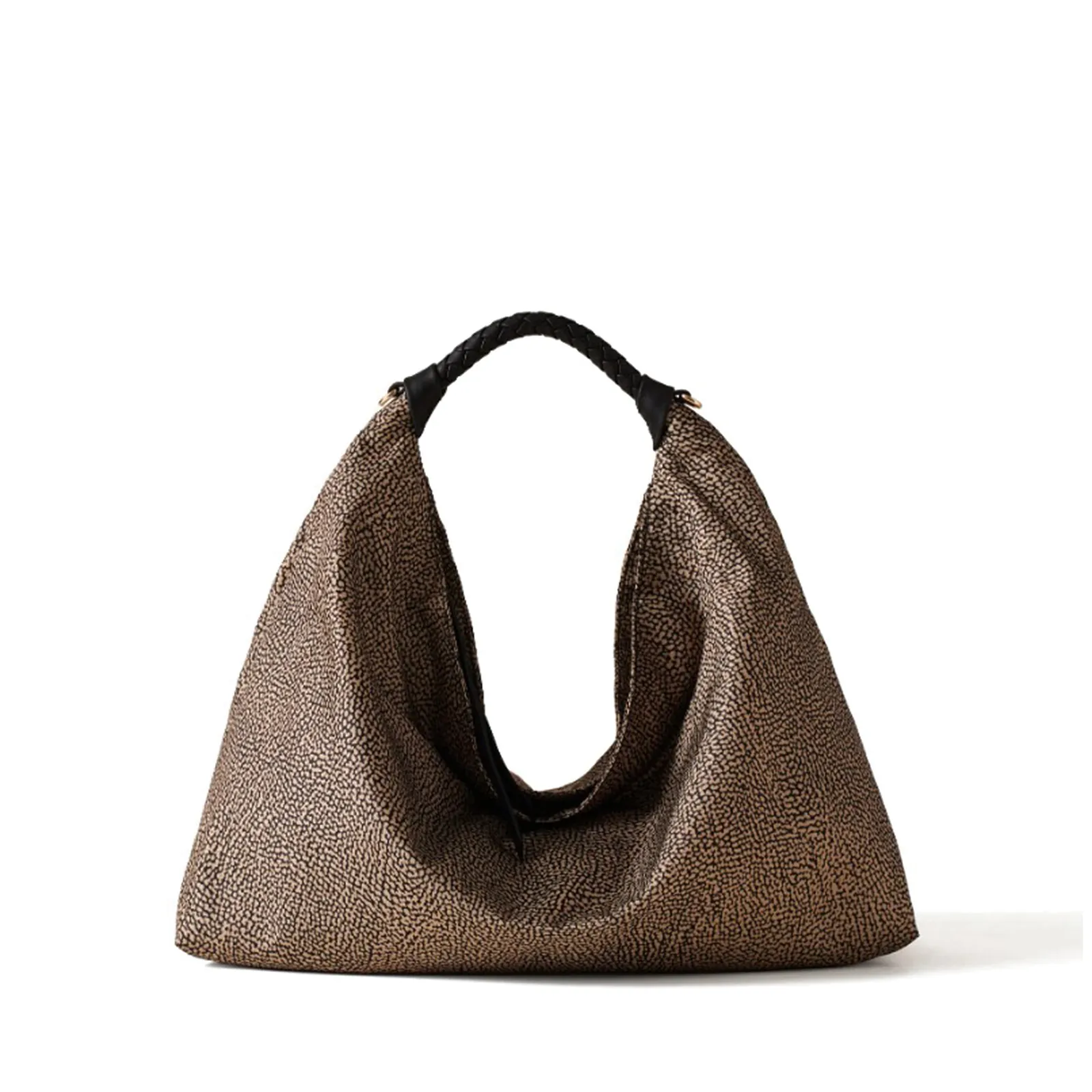 Borbonese Borsa Hobo Plie Medium Naturale 910102060195X11 187144