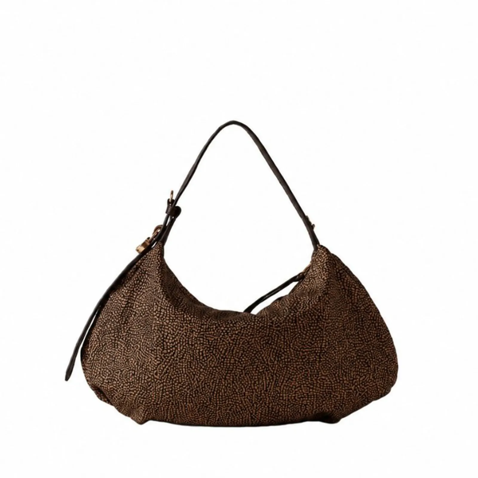 Borbonese Borsa Hobo Small Castagno 91010364Ah1264 186915