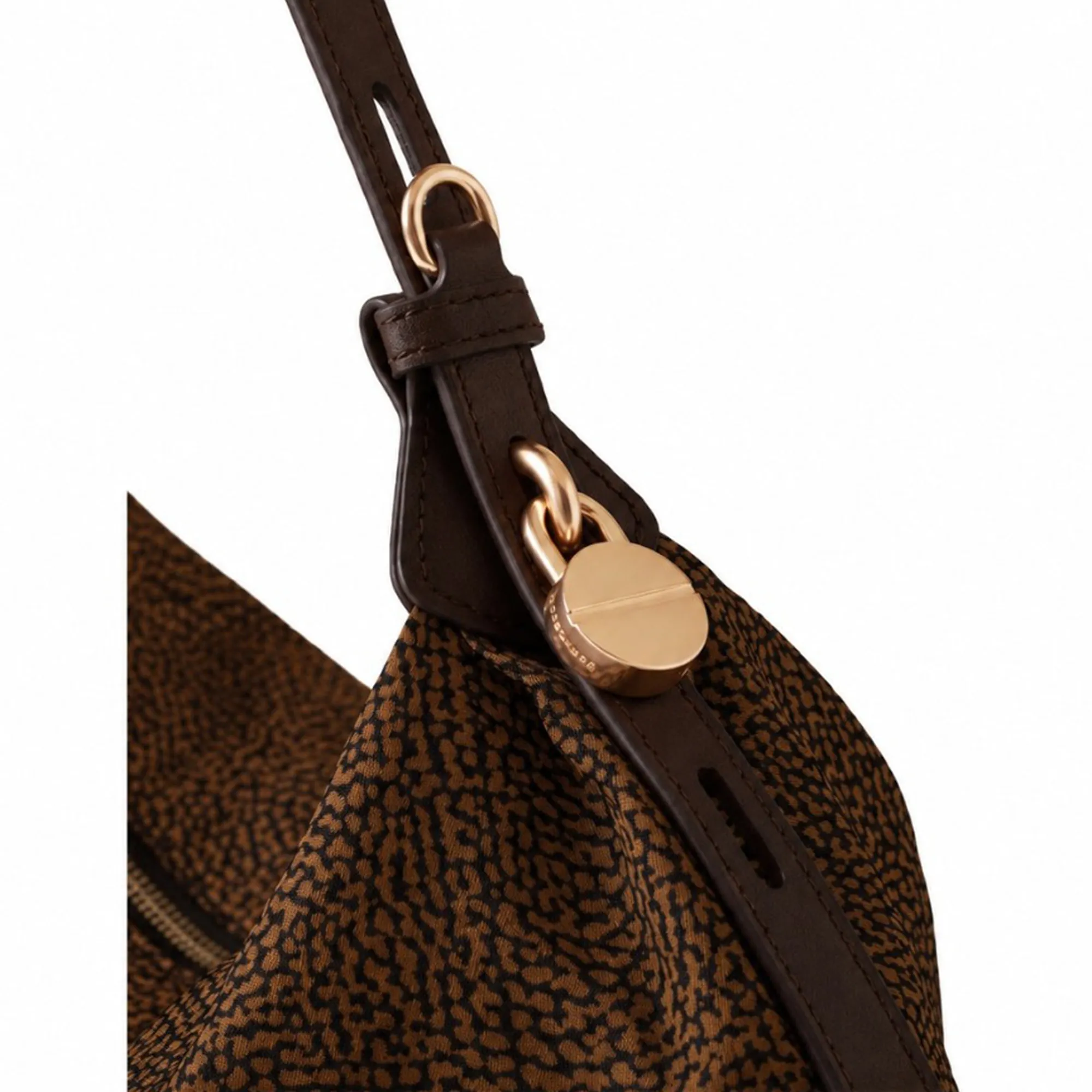 Borbonese B'Small Hobo Bag' Chestnut 91010364Ah1264 186918
