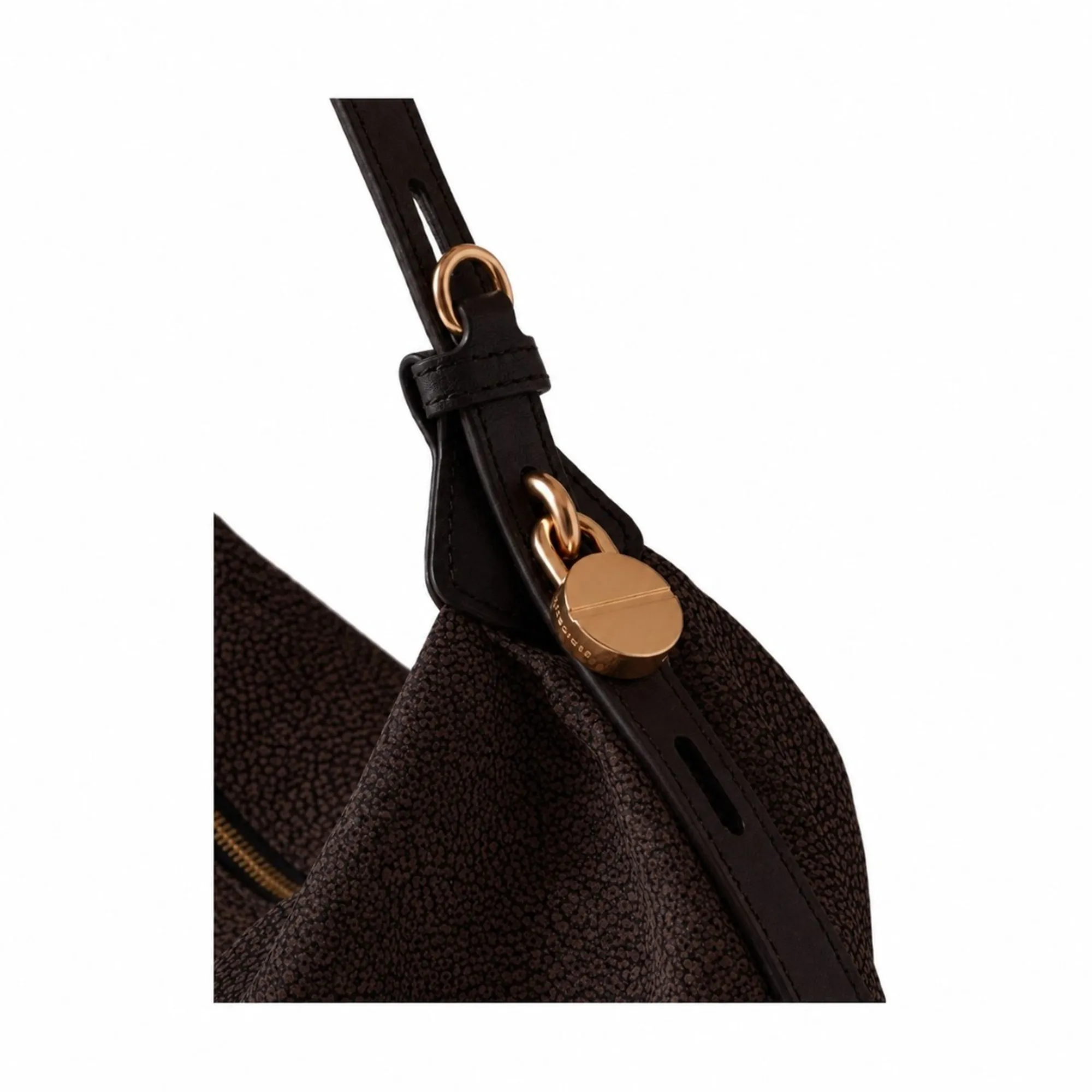 Borbonese B'Small Hobo Bag' Chocolate 91010364Ah1219 186876