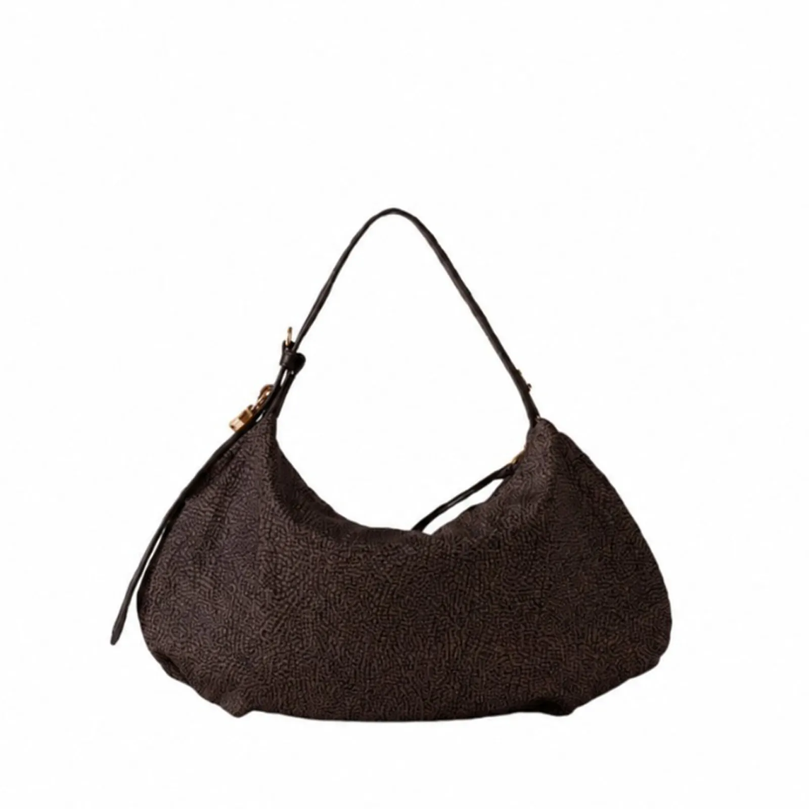 Borbonese Borsa Hobo Small Cioccolato 91010364Ah1219 186919
