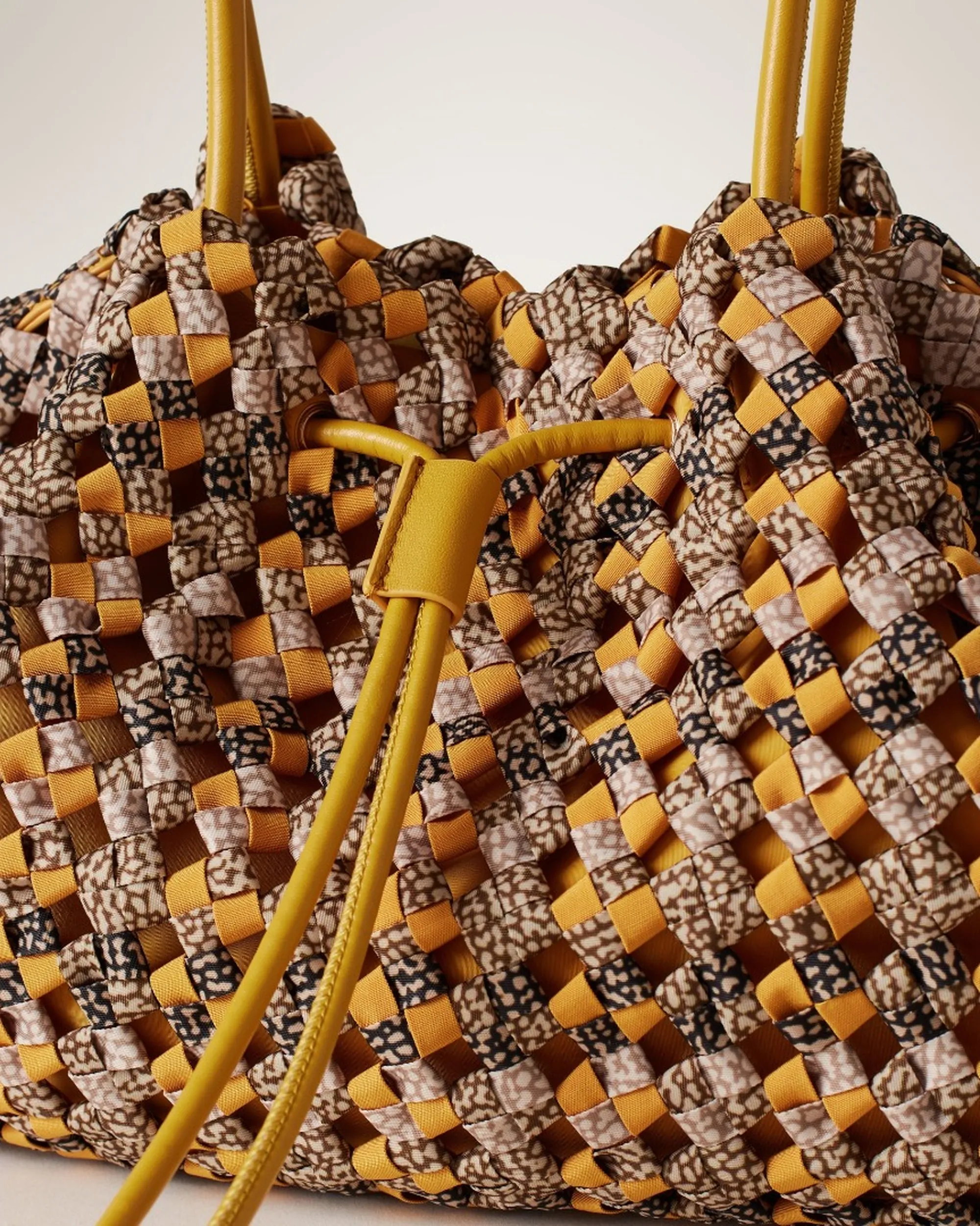 Borbonese B'La Nido Medium Bag' Yellow 910101910190744 178333