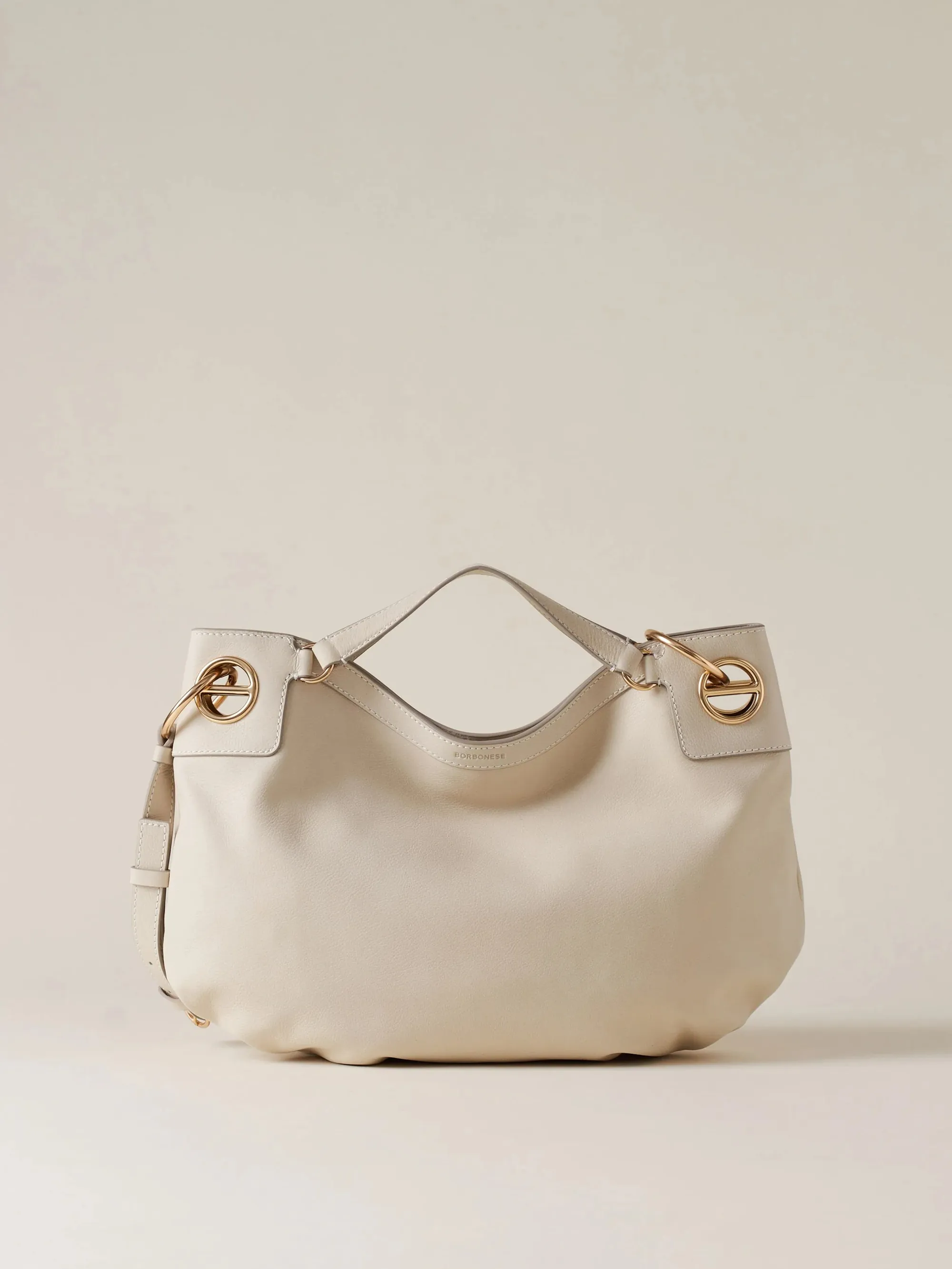 Borbonese Borsa London Hobo Medium Bianco 910102620197927 173615