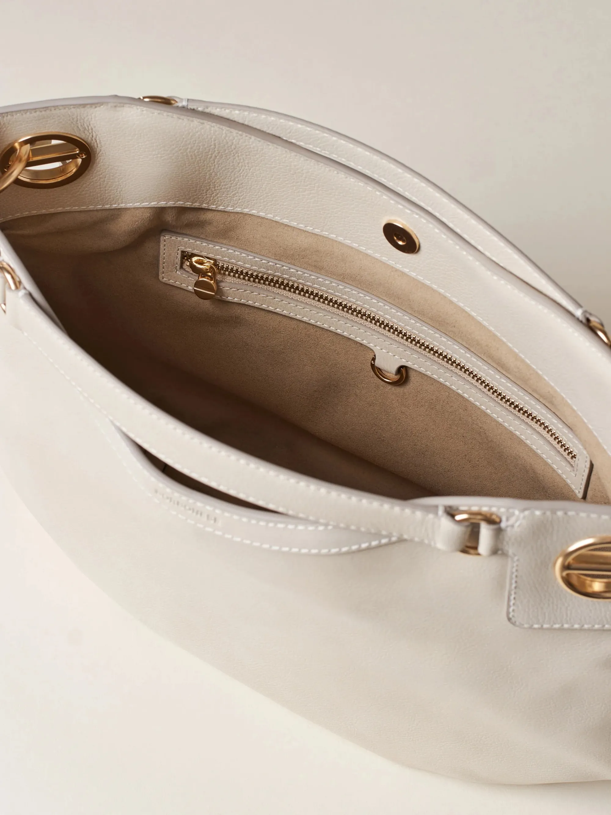 Borbonese Borsa London Hobo Medium Bianco 910102620197927 173617