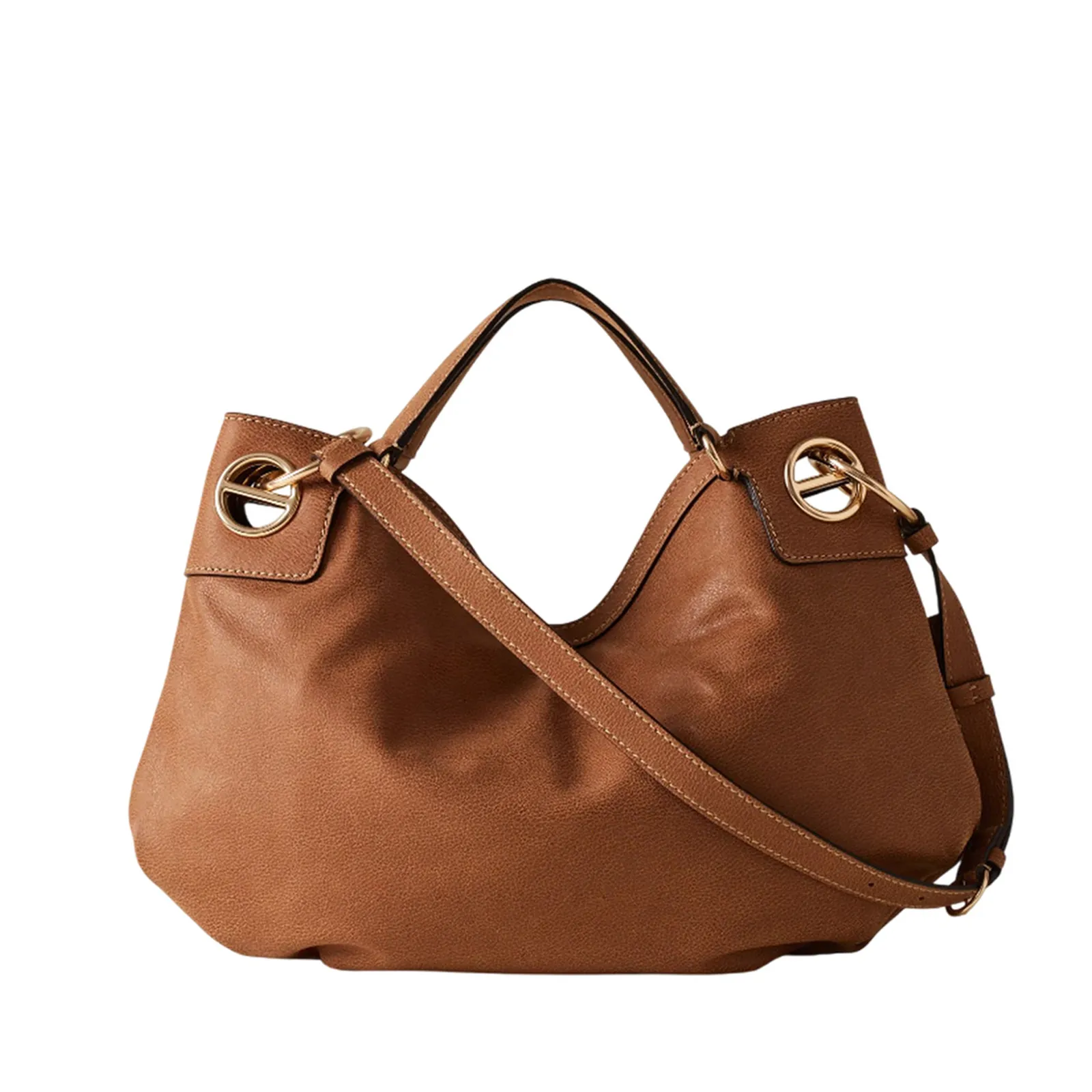 Borbonese Borsa London Hobo Medium Cuoio 910102620197323 179585