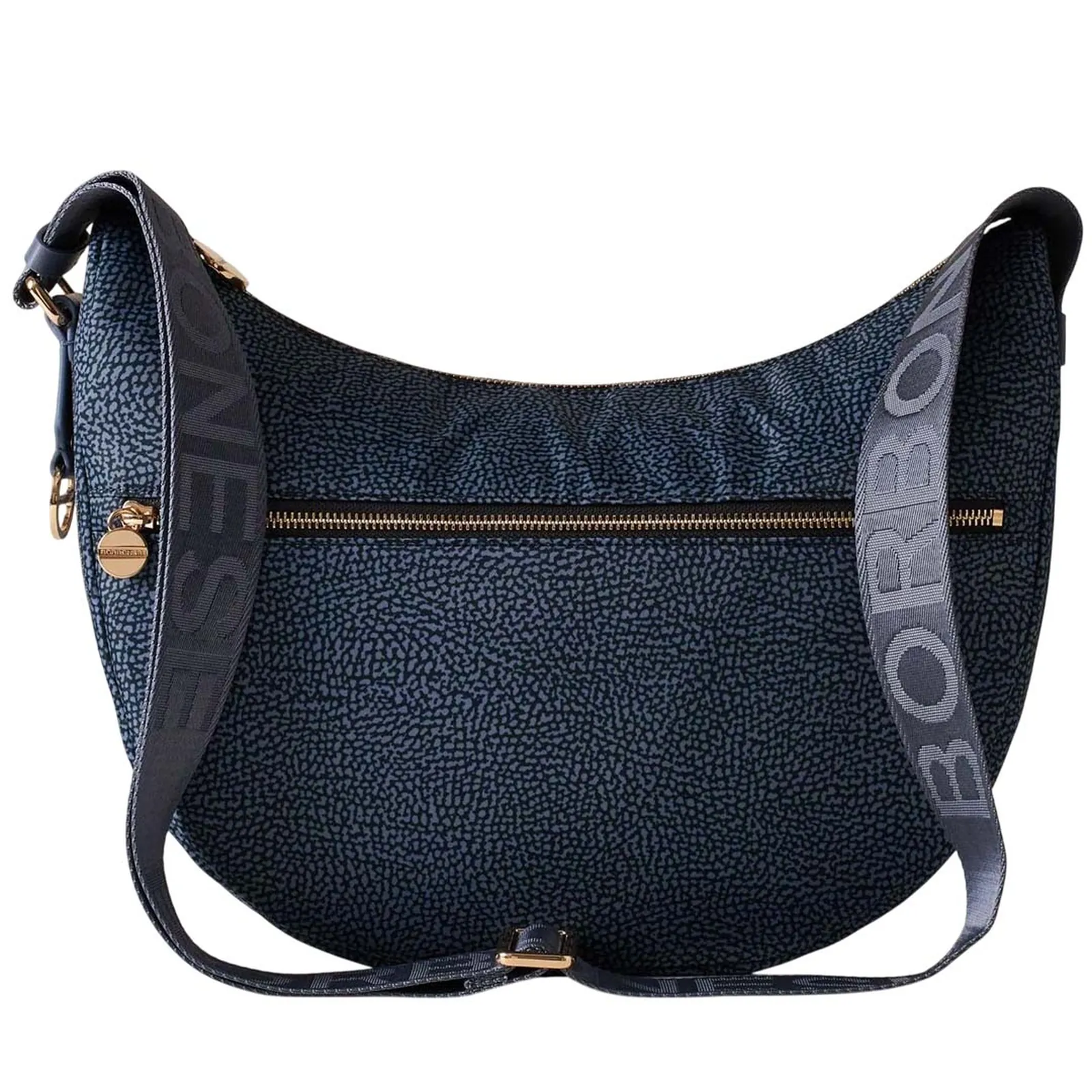 Borbonese Borsa Luna  Middle Blu 934108I15825 170381