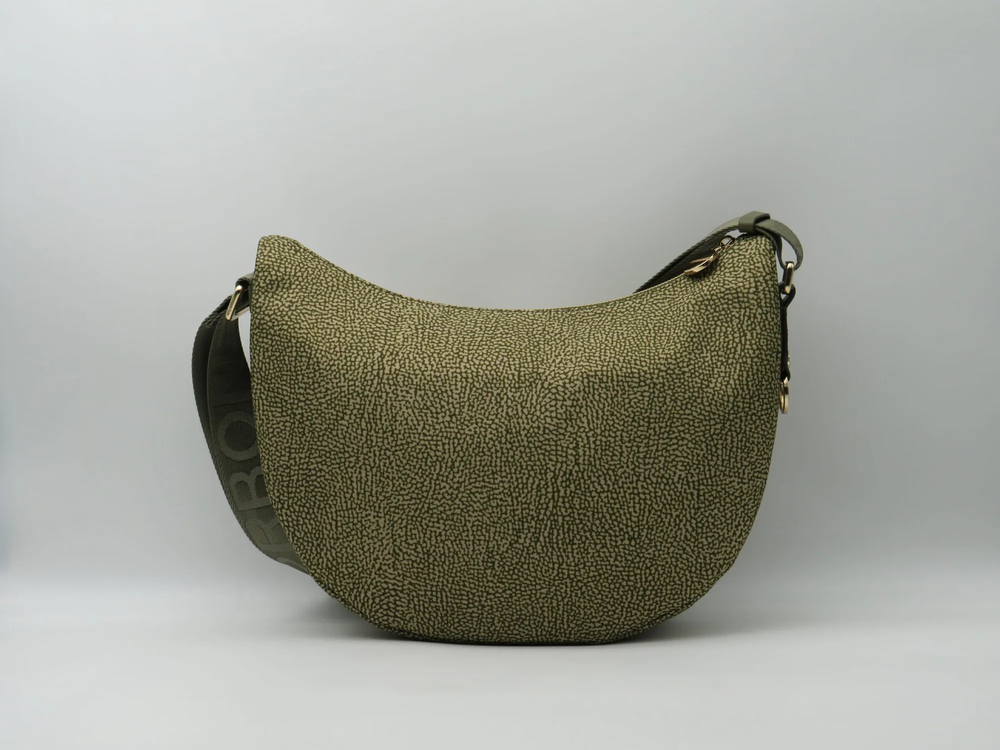 Borbonese B'Luna Middle Bag' Olive 934108I15N41 170237