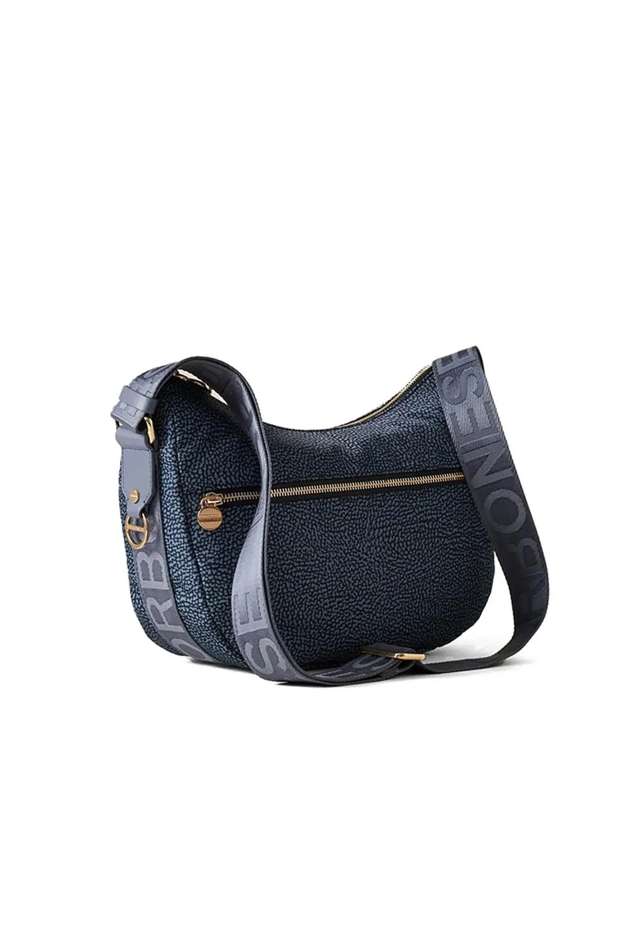Borbonese B'Small Luna Bag' Blue 934107I15825 170239