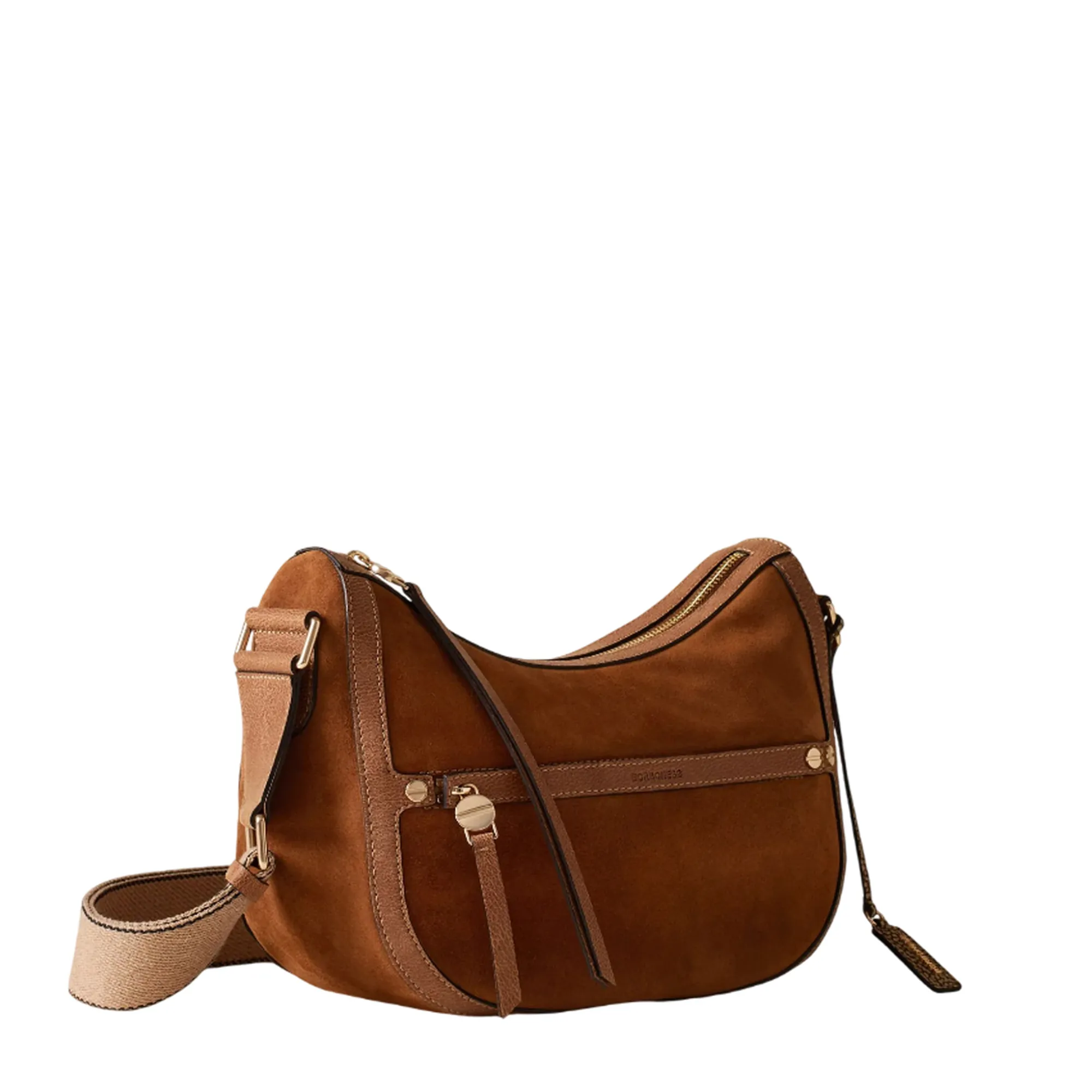 Borbonese B'Small Luna Bag' Brown 910102340259323 170802