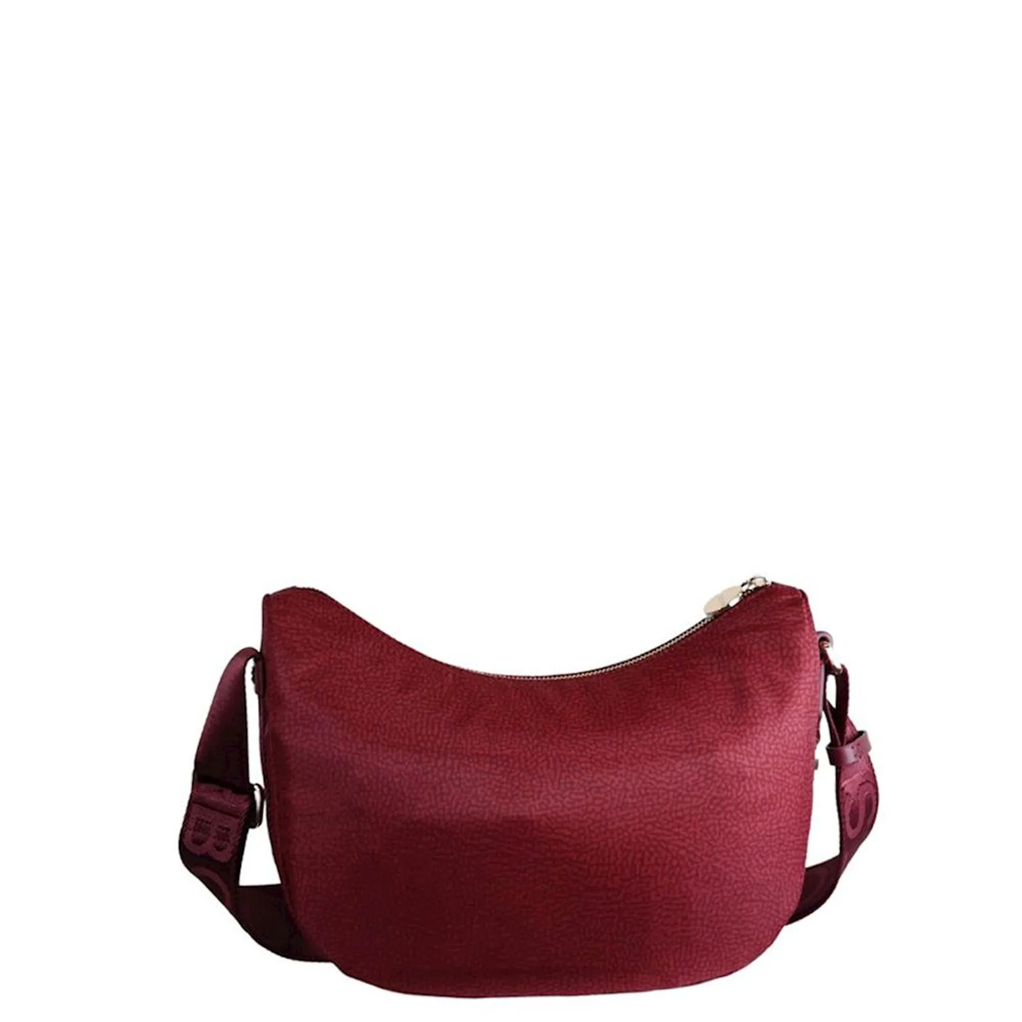 Borbonese B'Small Luna Bag' Merlot 934107I15027 152909