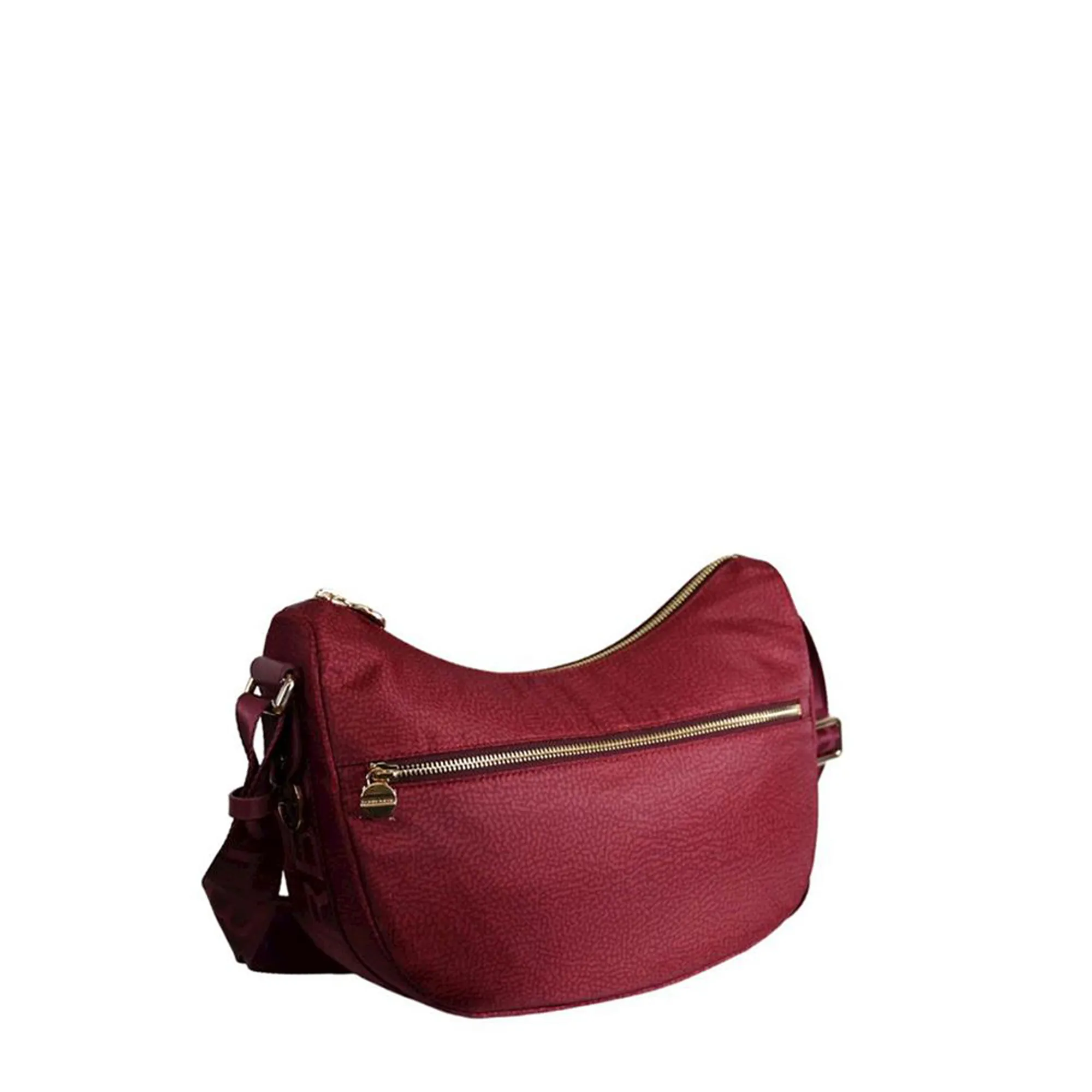 Borbonese B'Small Luna Bag' Merlot 934107I15027 154124