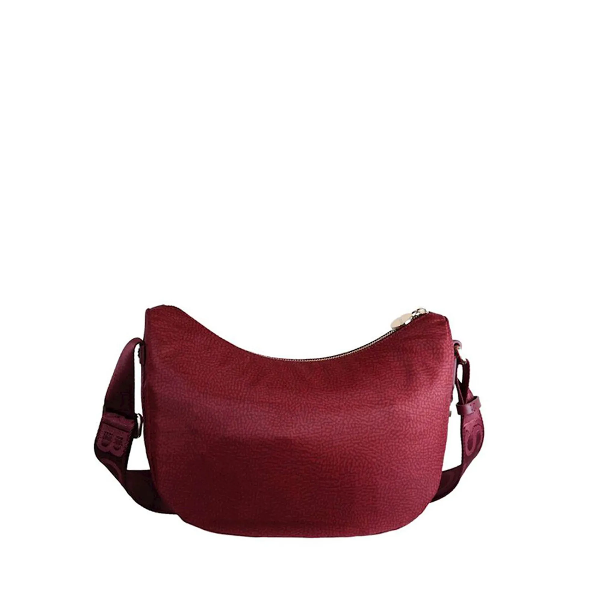 Borbonese B'Small Luna Bag' Merlot 934107I15027 154125