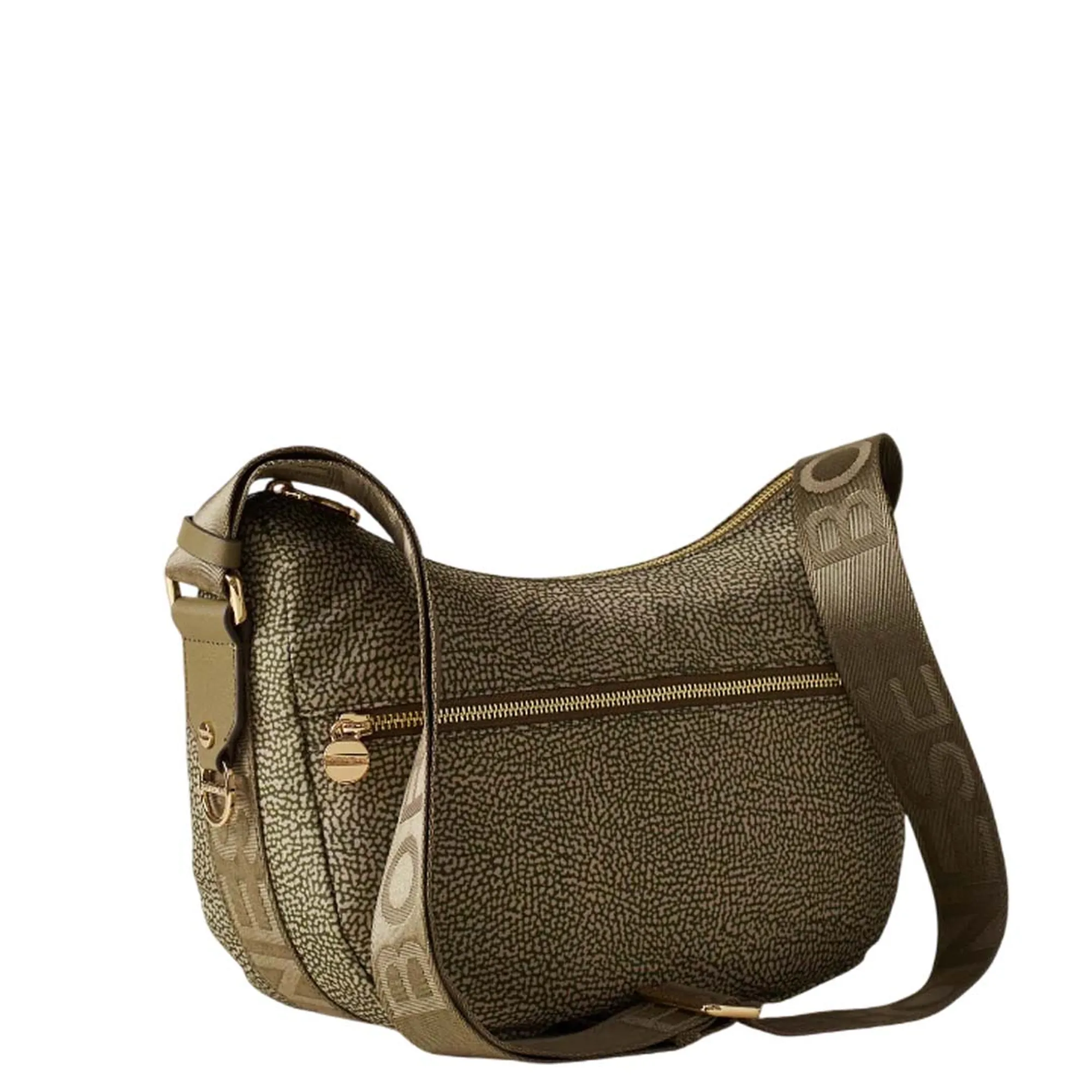 Borbonese Borsa Luna Small Oliva 934107I15N41 170383