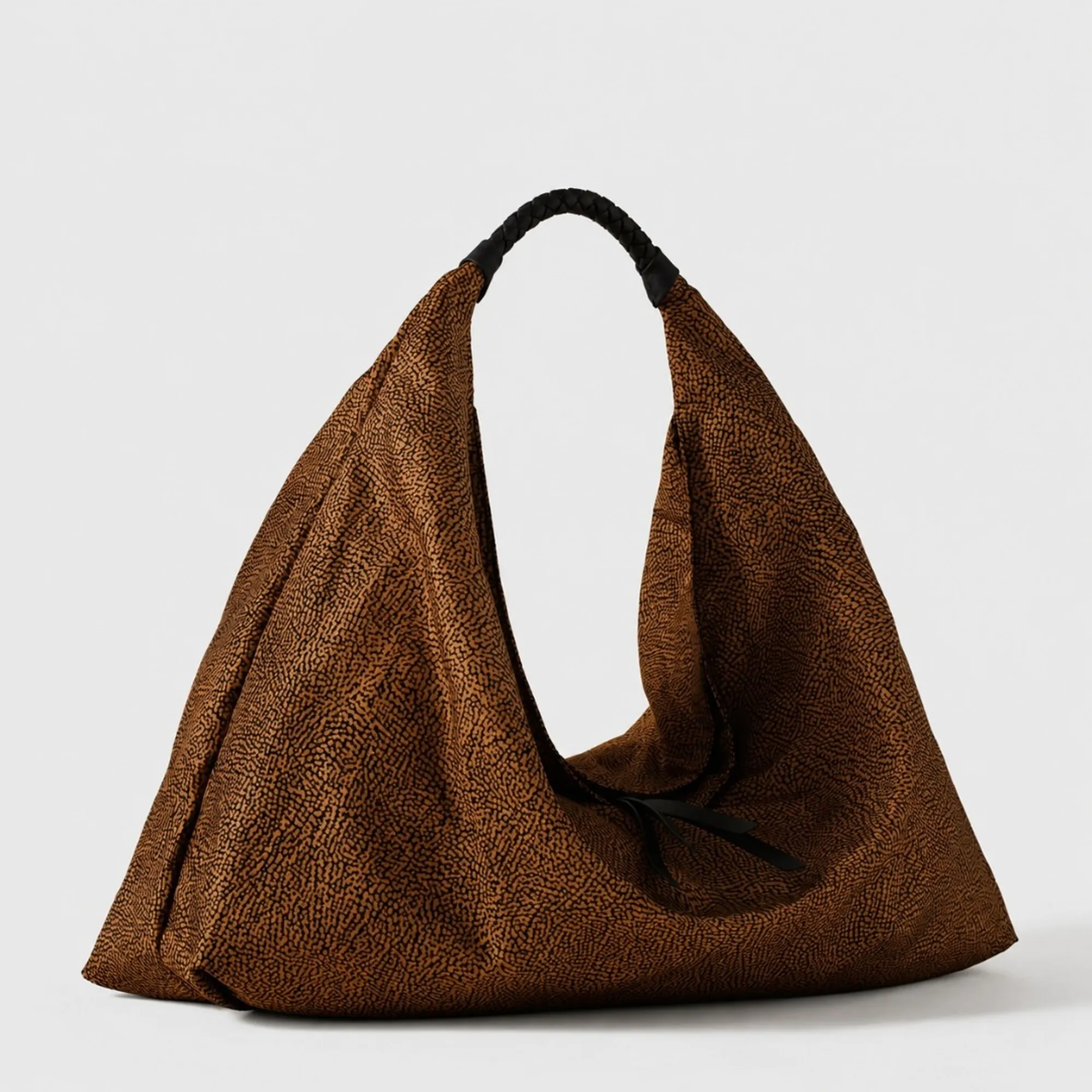 Borbonese B'Plie Hobo Large Bag' Chestnut 910102070195264 186611