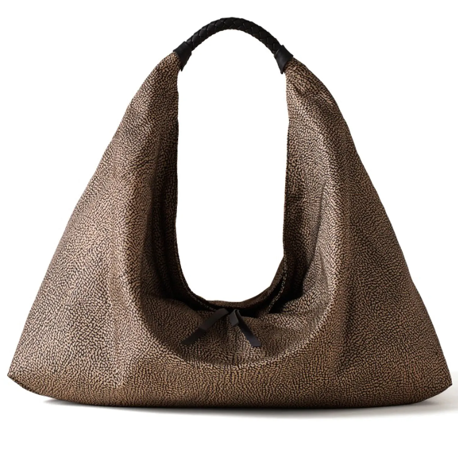 Borbonese Borsa Plie Hobo Large Naturale 910102070195X11 187070