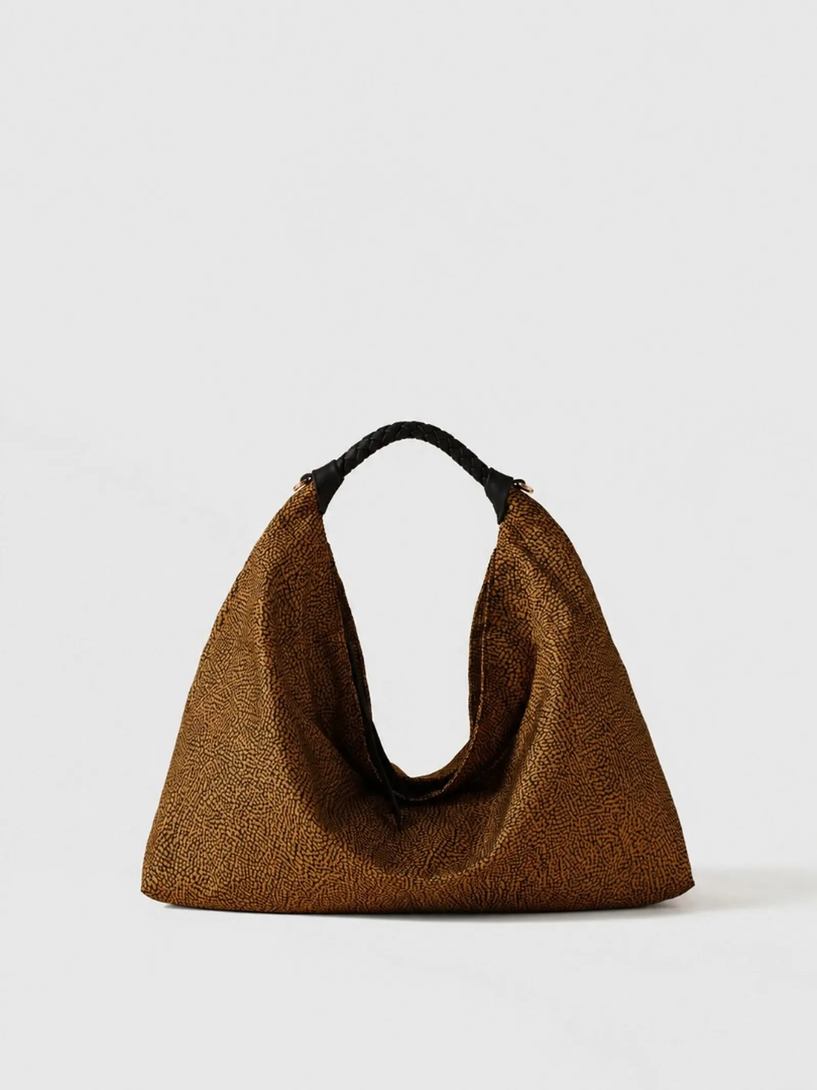 Borbonese Borsa Plie Hobo Medium Castagno 910102060195264 186640