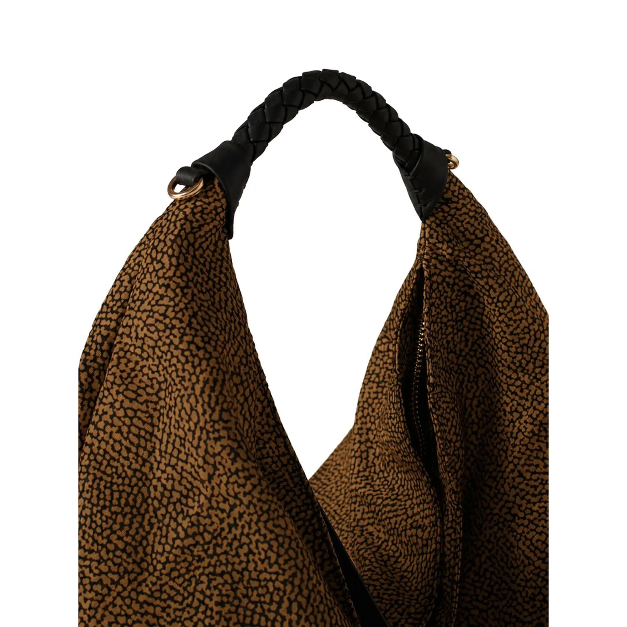 Borbonese B'Plie Hobo Medium Bag' Chestnut 910102060195264 187143
