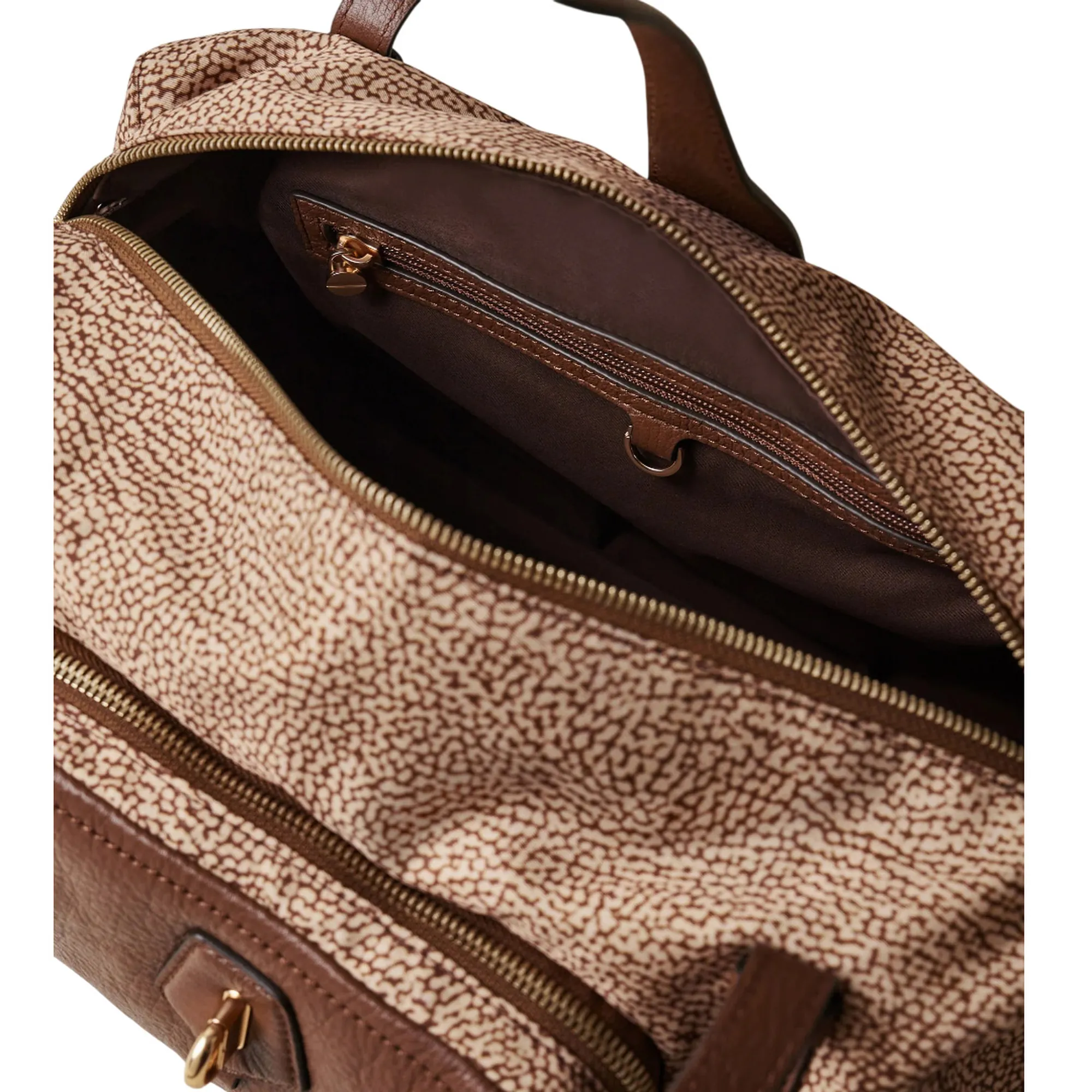 Borbonese Borsa Poche Bauletto Medium Marrone 910101950189994 179628