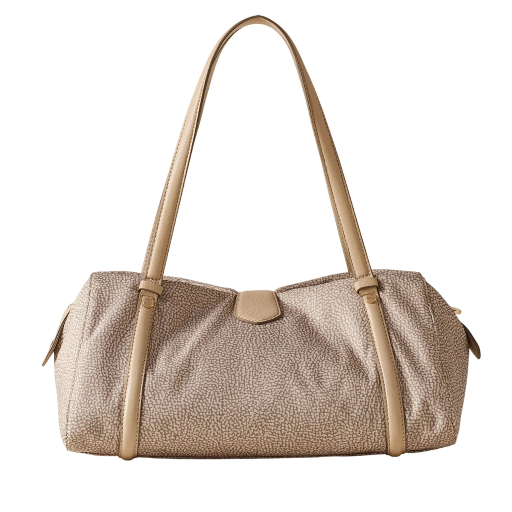 Borbonese Borsa Poche Bauletto Medium Sabbia 910101950189C75 179621