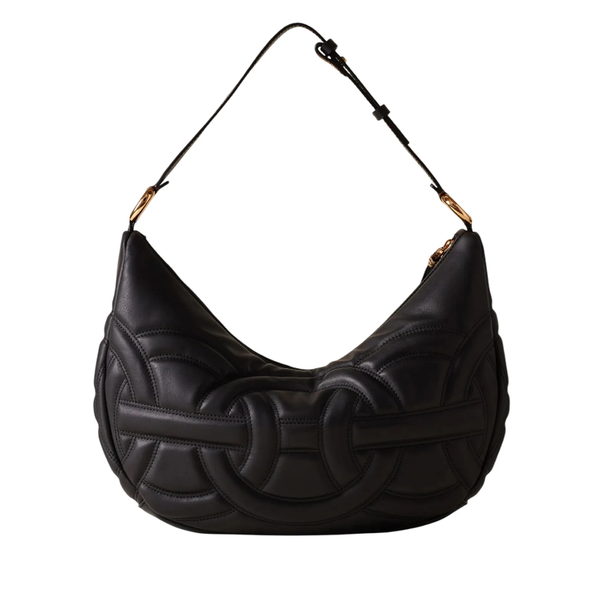 Borbonese B'Rondo Hobo Medium Bag' Black 910101460099480 157743