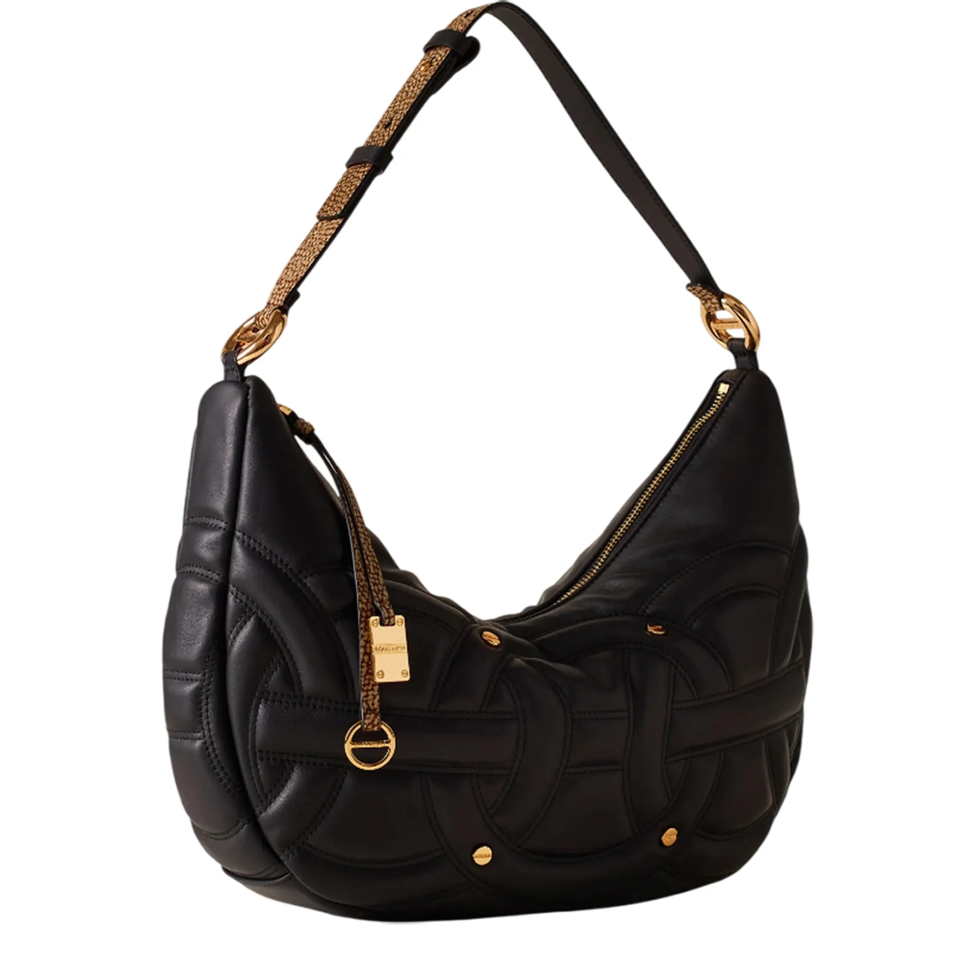 Borbonese B'Rondo Hobo Medium Bag' Black 910101460099480 157744