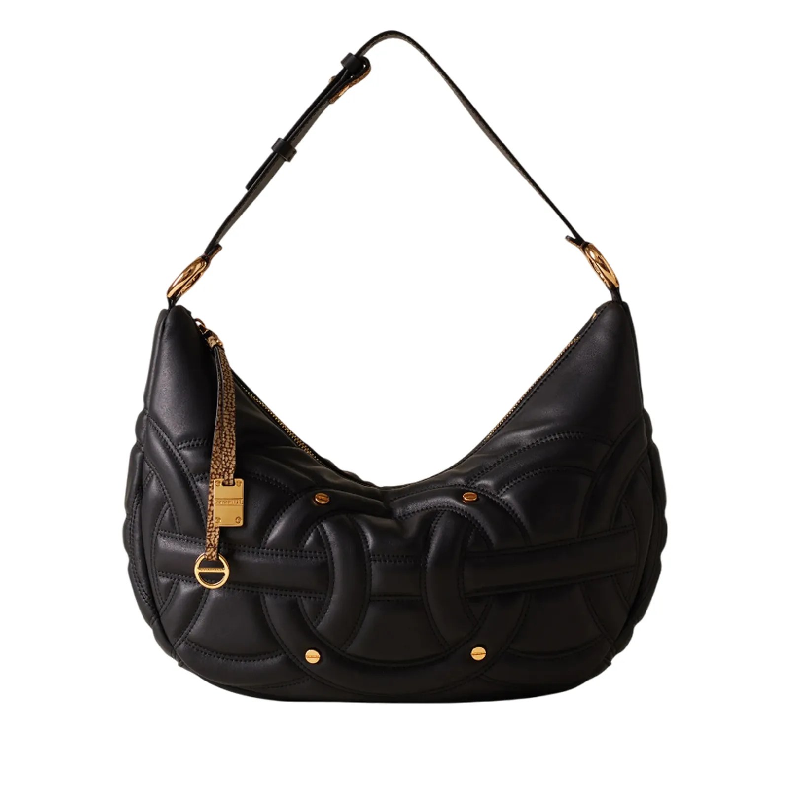 Borbonese Borsa Rondo Hobo Medium Nero 910101460099480 157745