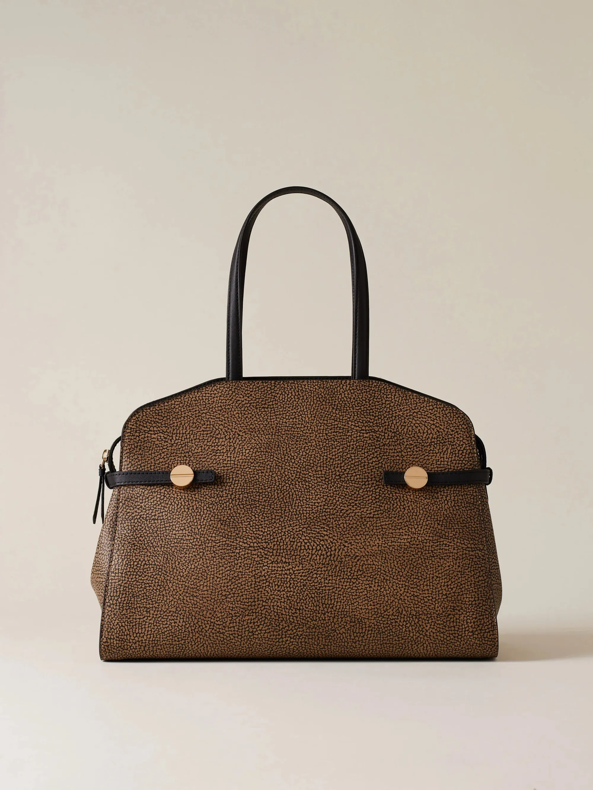 Borbonese B'Gemini Medium Shopping Bag' Natural 910102490193311 170214