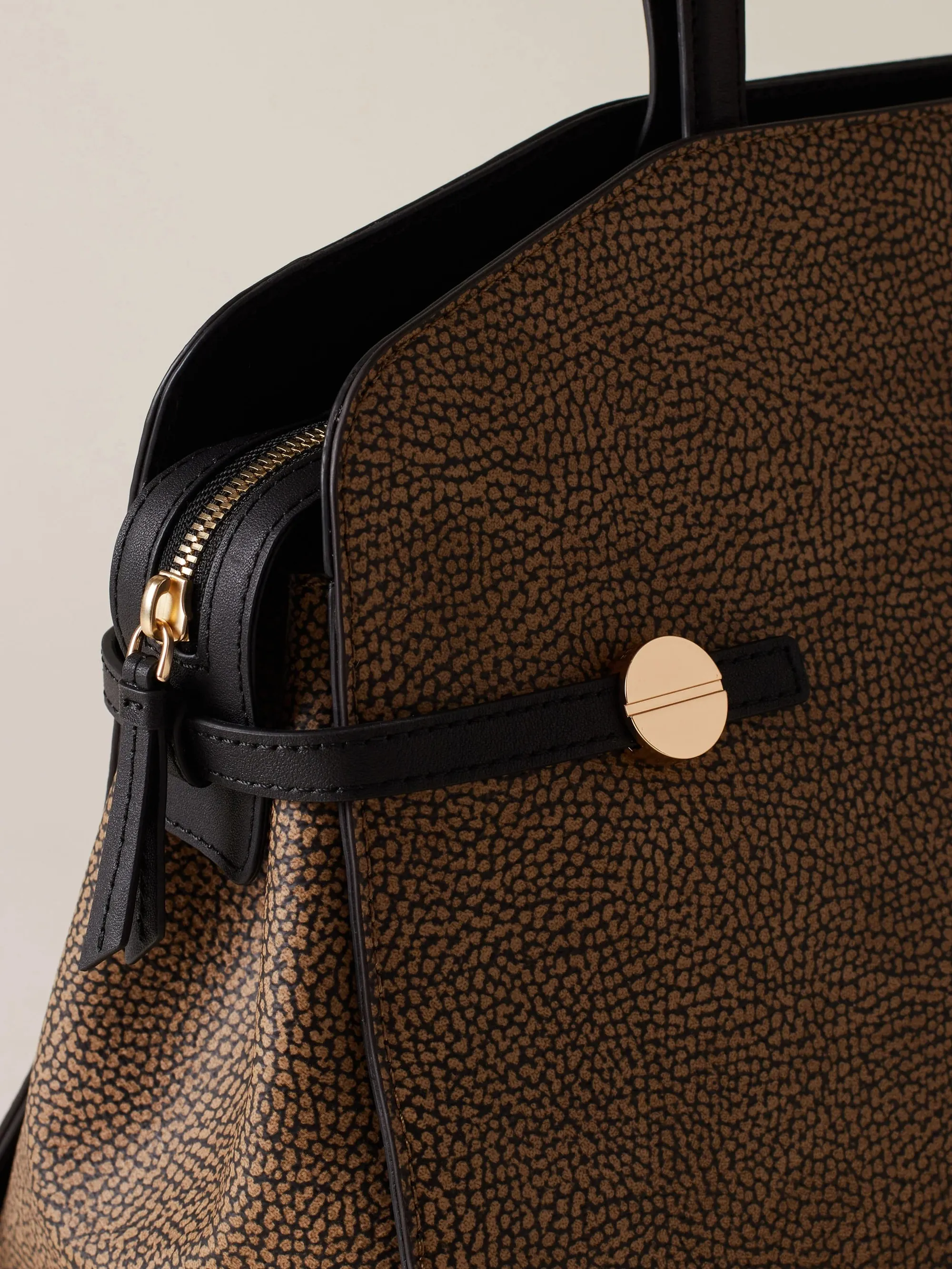 Borbonese B'Gemini Medium Shopping Bag' Natural 910102490193311 170216