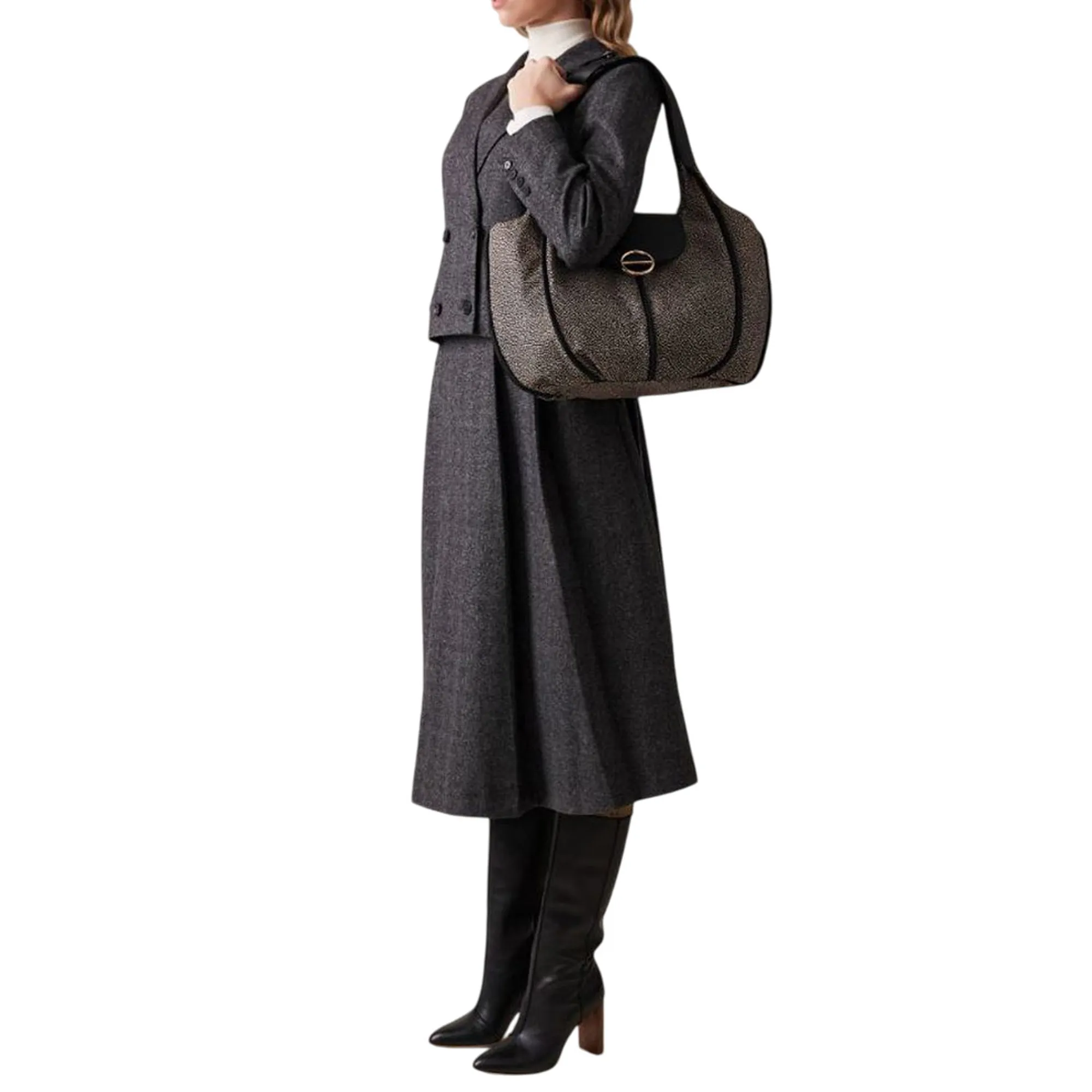 Borbonese B'Medium Shopping Bag' Natural 91010123Aj0X11 166169