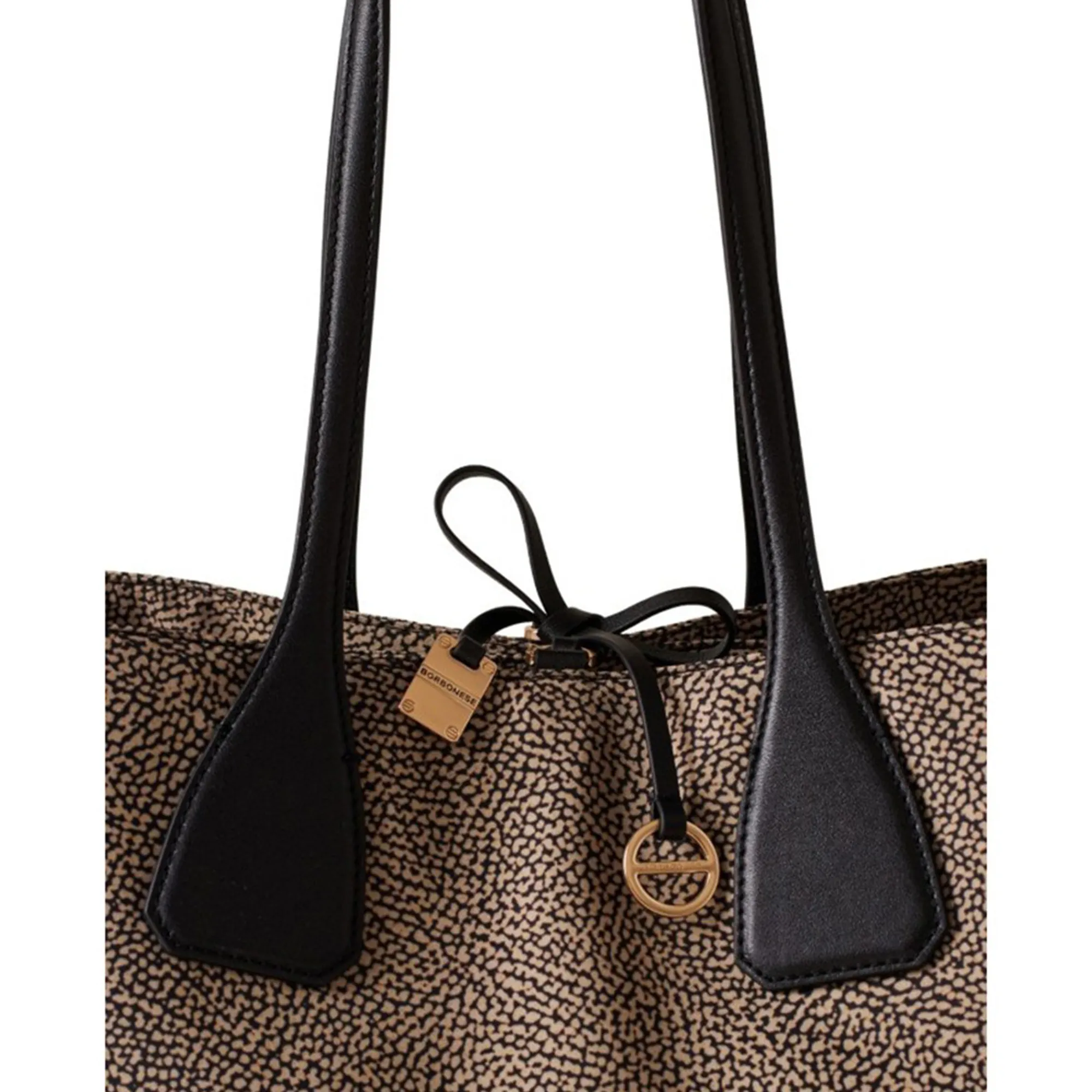 Borbonese B'Medium Shopping Bag' Natural 91010213Ah1X11 186939