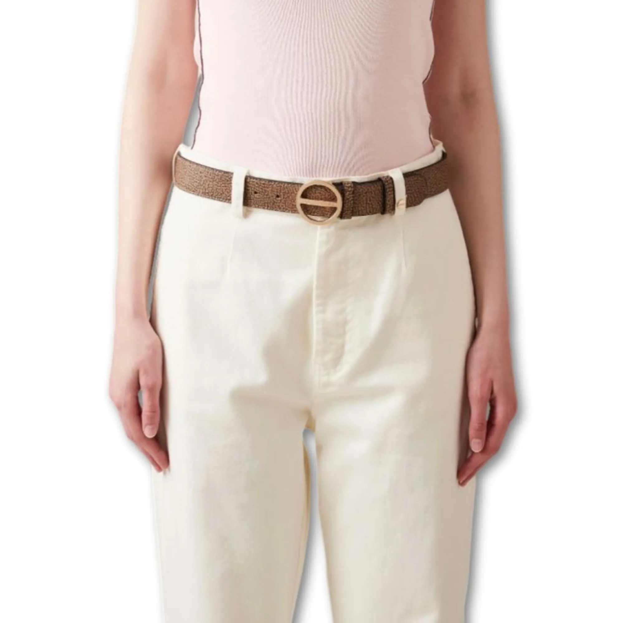 Borbonese B'Waist ' Natural/Black 9010350245311 180560