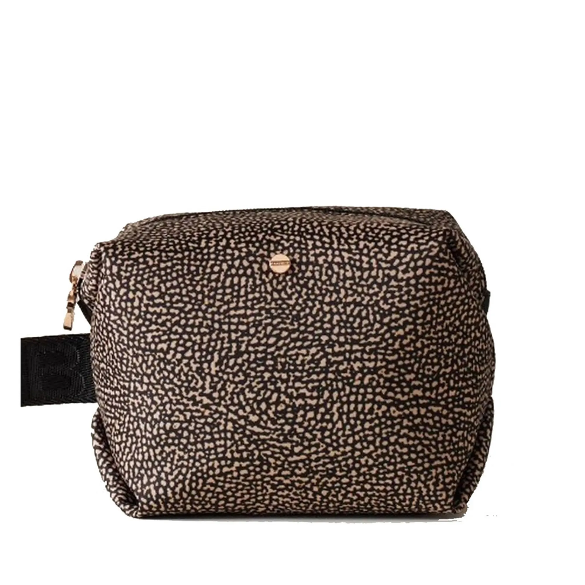Borbonese Porta Cosmetici Small Naturale/Nero 932025I15X11 133015