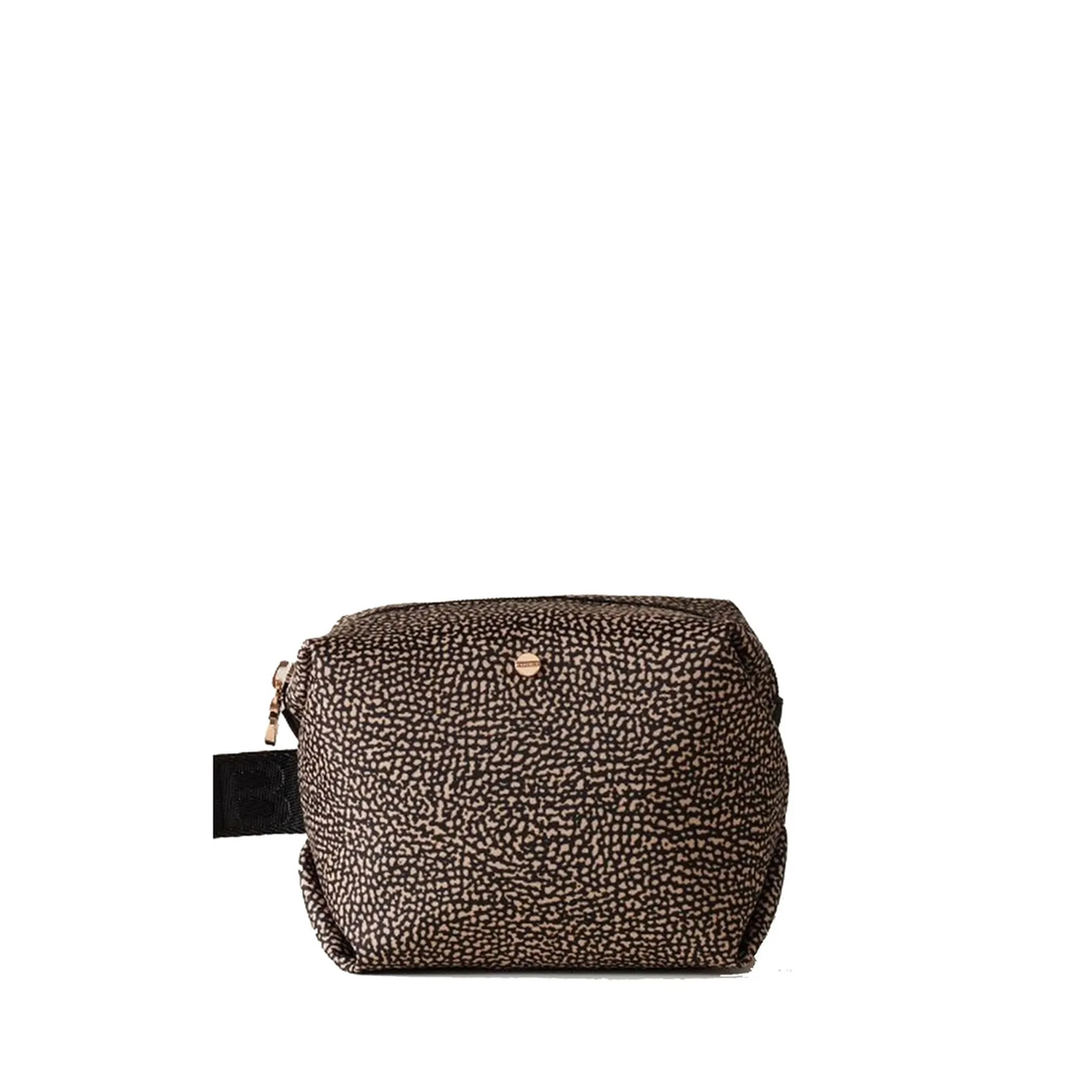 Borbonese B'Small Cosmetics Holder' Natural/Black 932025I15X11 154188