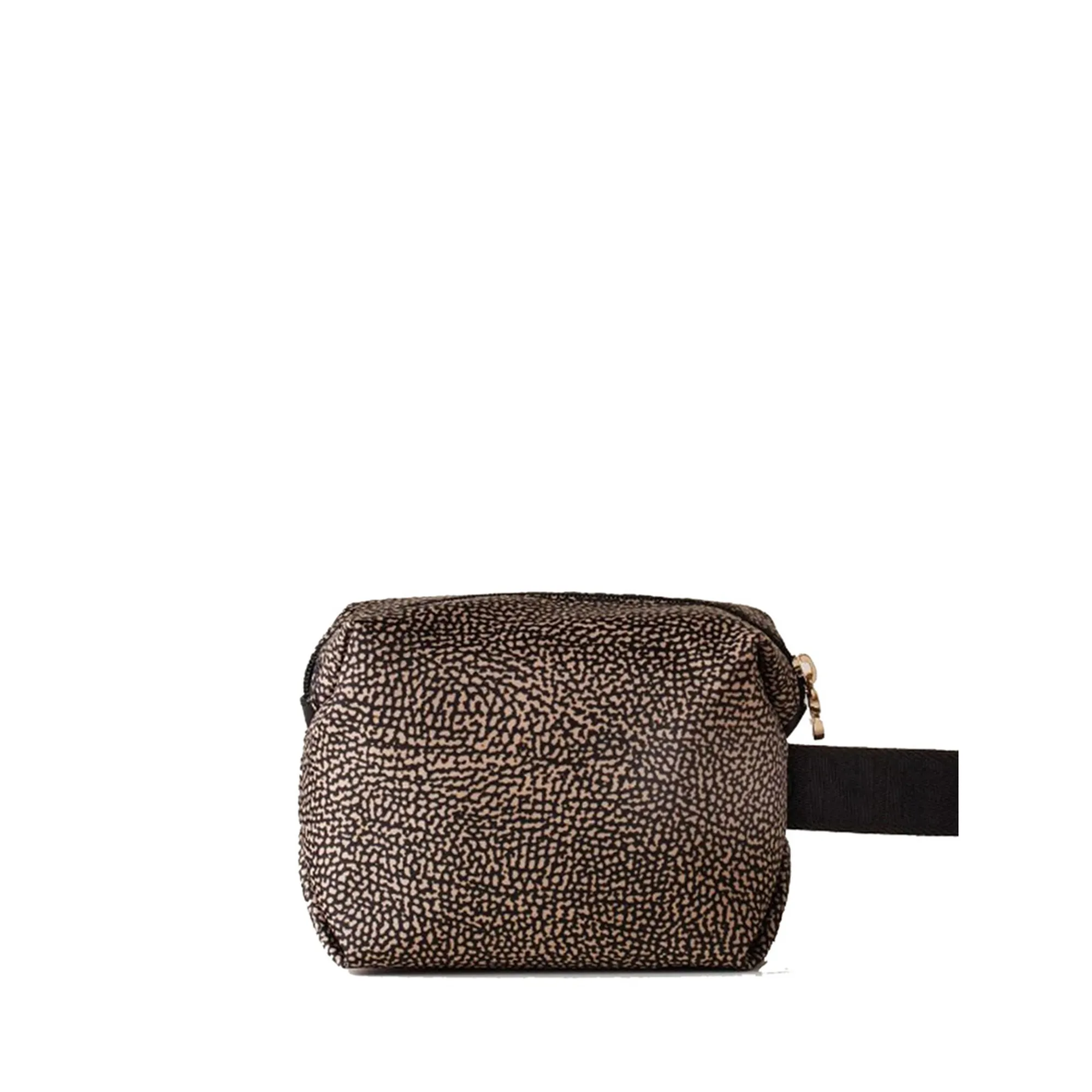 Borbonese B'Small Cosmetics Holder' Natural/Black 932025I15X11 154189
