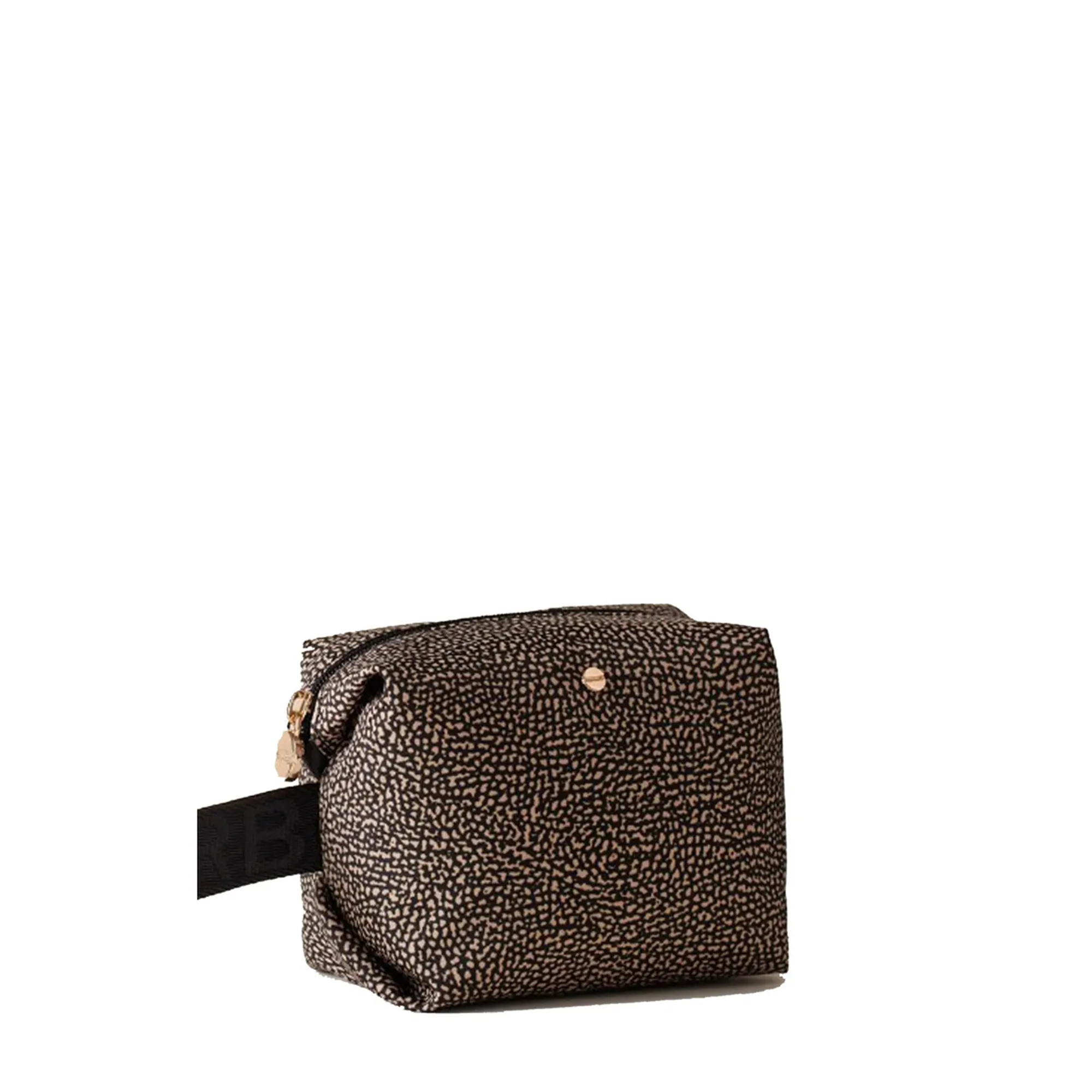 Borbonese B'Small Cosmetics Holder' Natural/Black 932025I15X11 154190