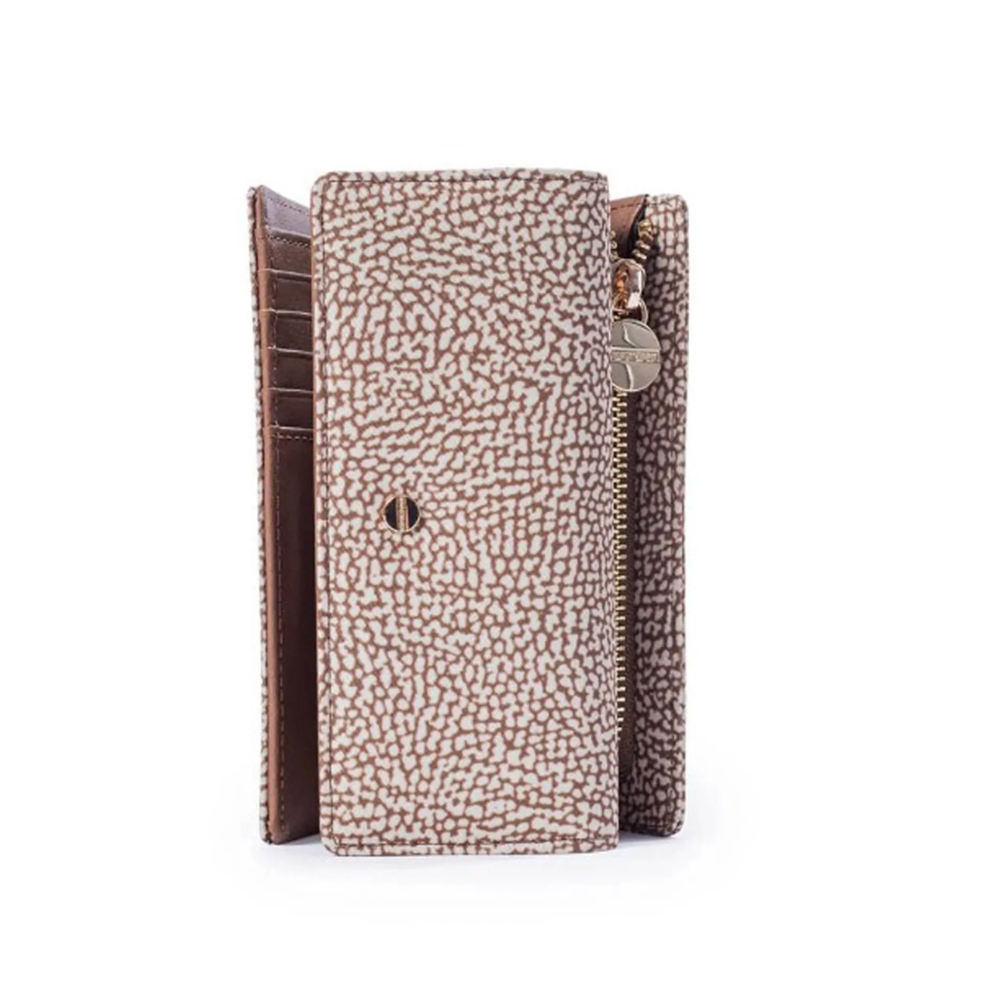 Borbonese B'Wallet' Beige/Brown 930115I15994 84853