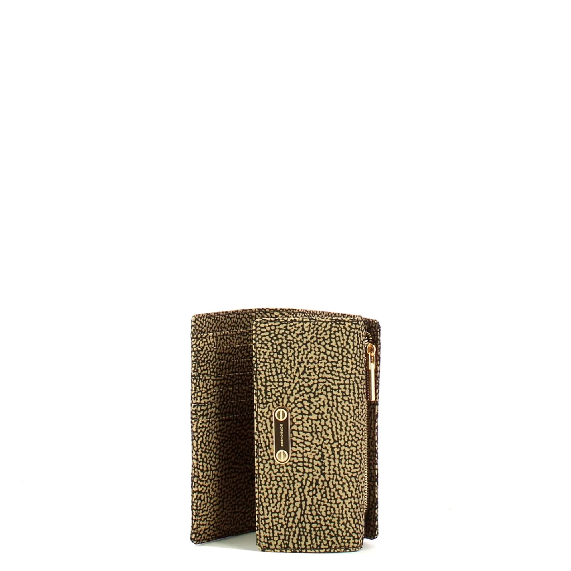 Borbonese B'Wallet Medium With Flap' Natural 91020100X95306 186836