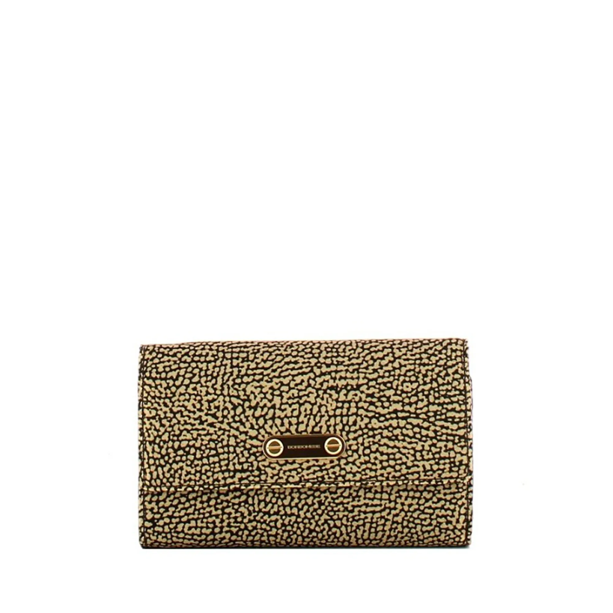 Borbonese B'Wallet Medium With Flap' Natural 91020100X95306 187015