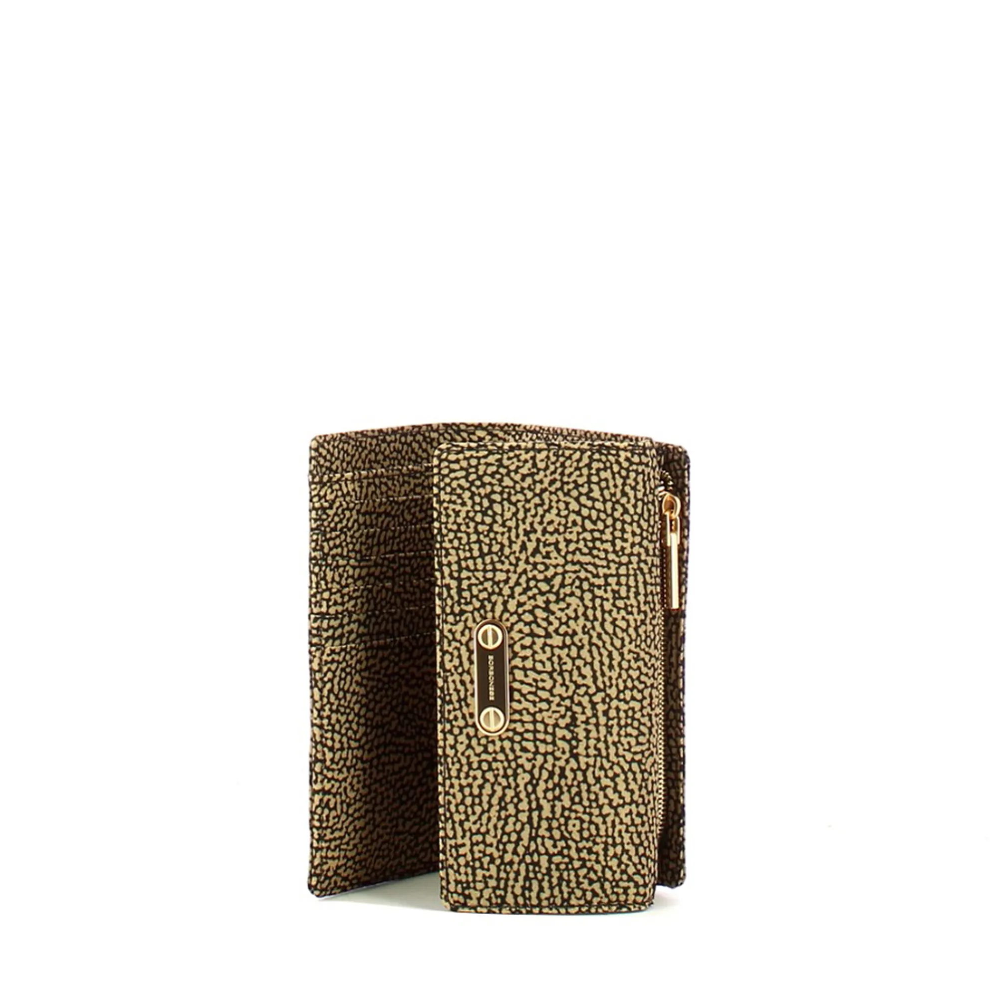 Borbonese B'Wallet Medium With Flap' Natural 91020100X95306 187017