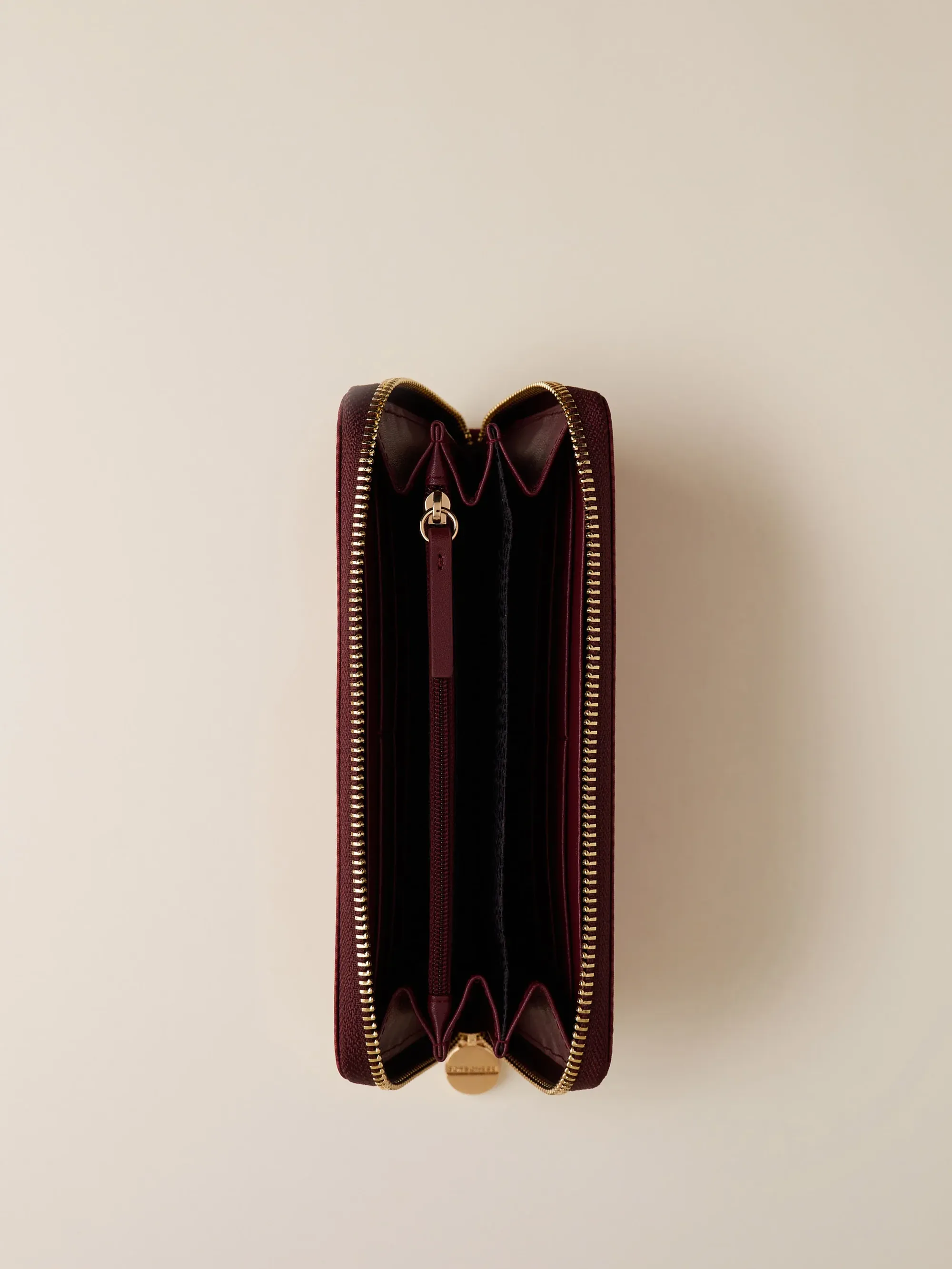 Borbonese B'Large Zip Around Wallet' Merlot 930155I15027 152860
