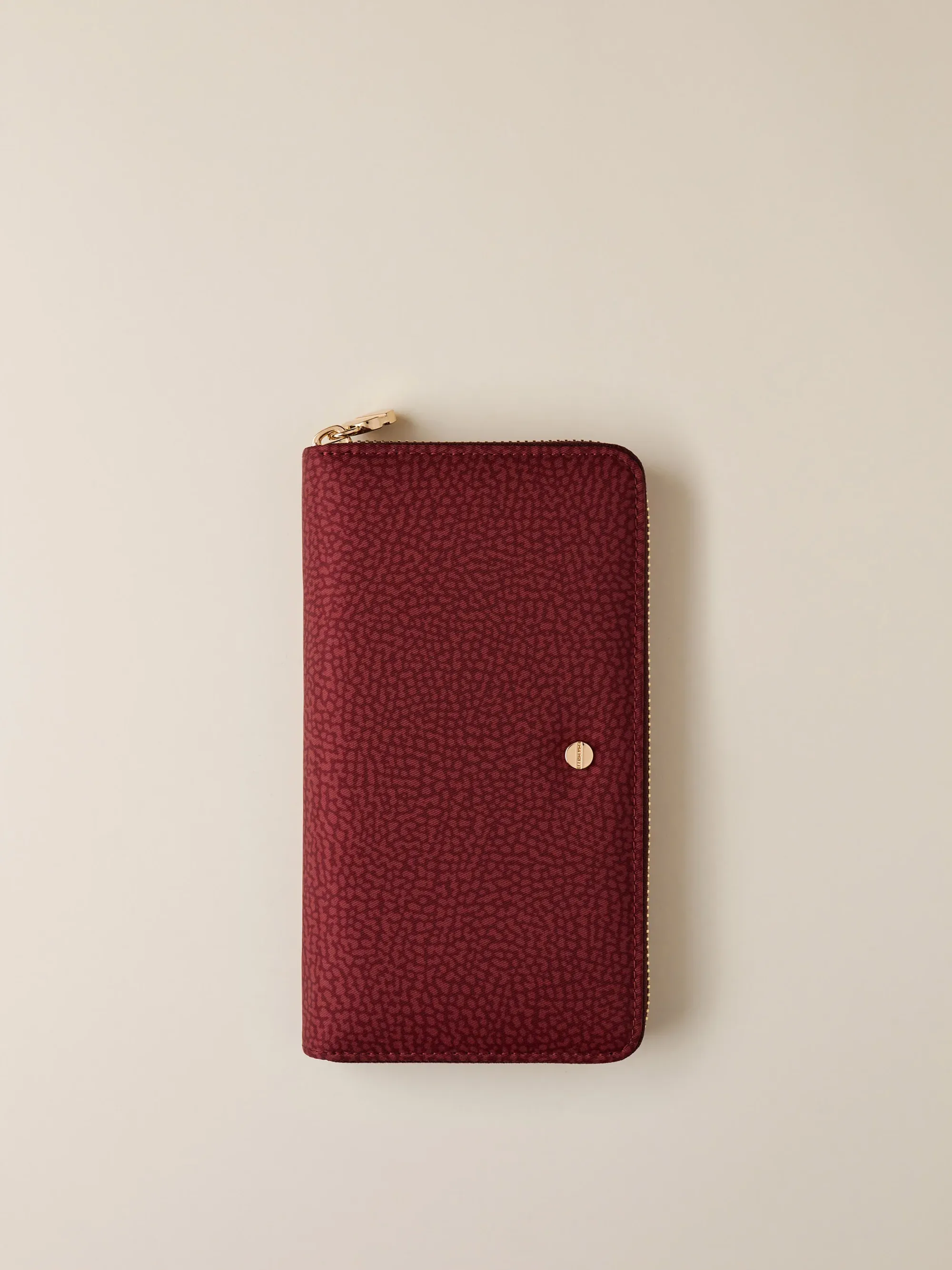 Borbonese B'Large Zip Around Wallet' Merlot 930155I15027 152861