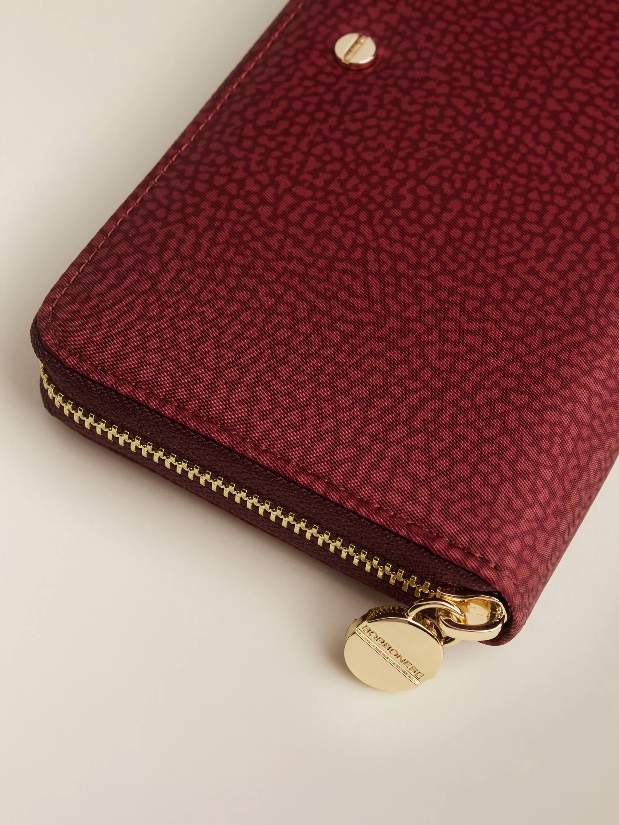Borbonese B'Large Zip Around Wallet' Merlot 930155I15027 152863