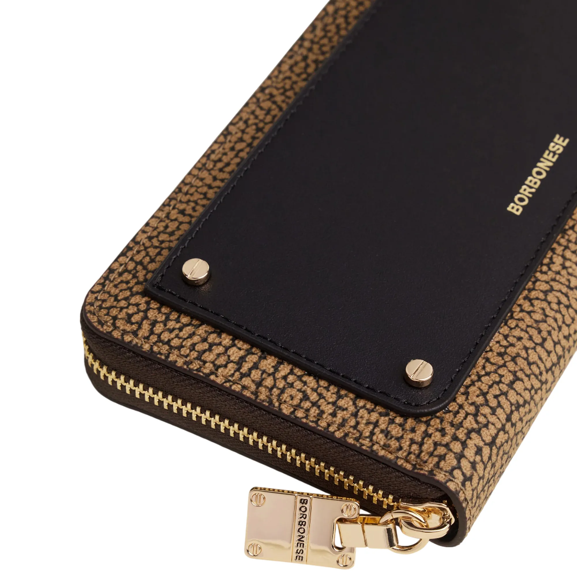 Borbonese Portafoglio Large Zip Around Naturale 91020033220311 154175