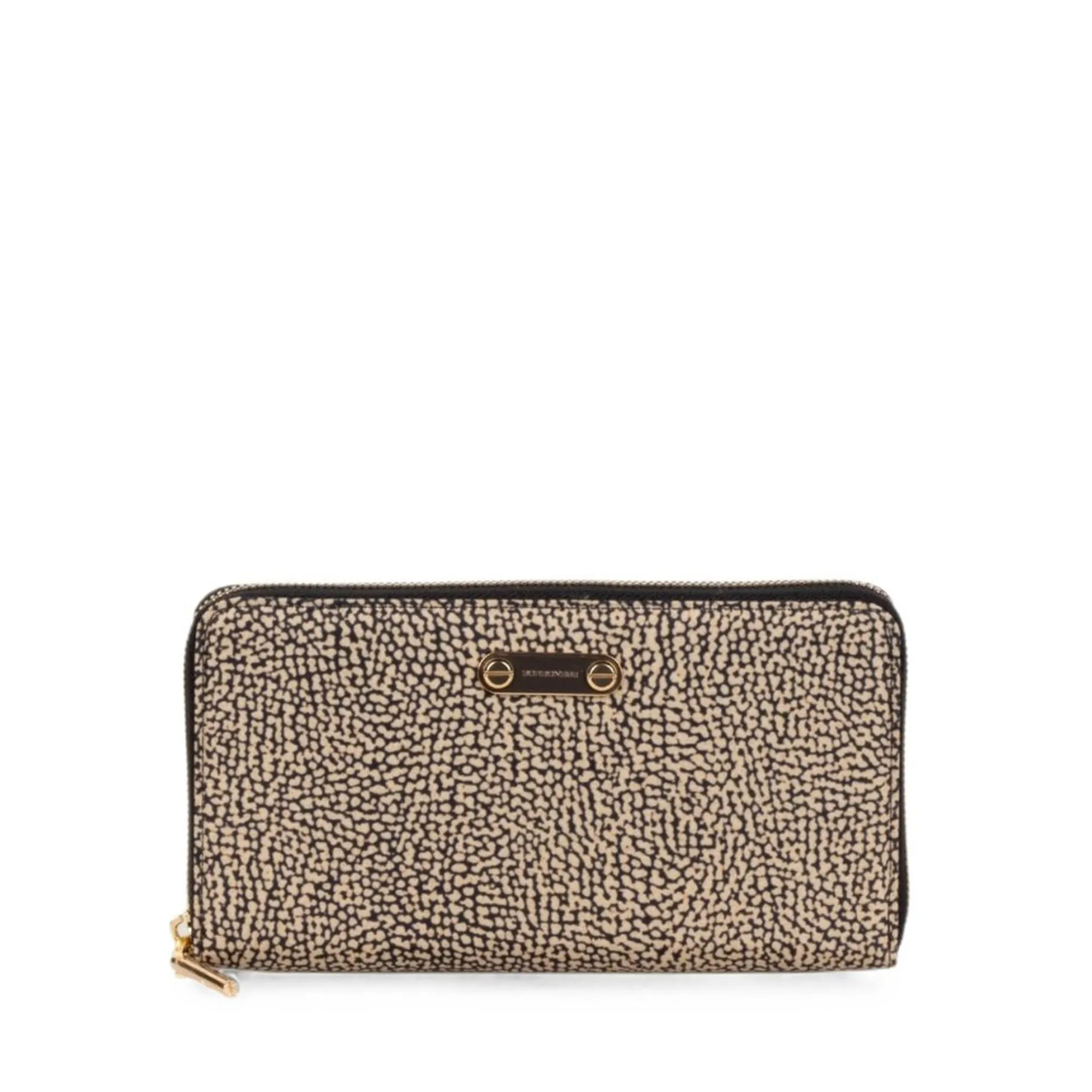 Borbonese B'Large Zip Around Wallet' Natural 91020080X95306 187030