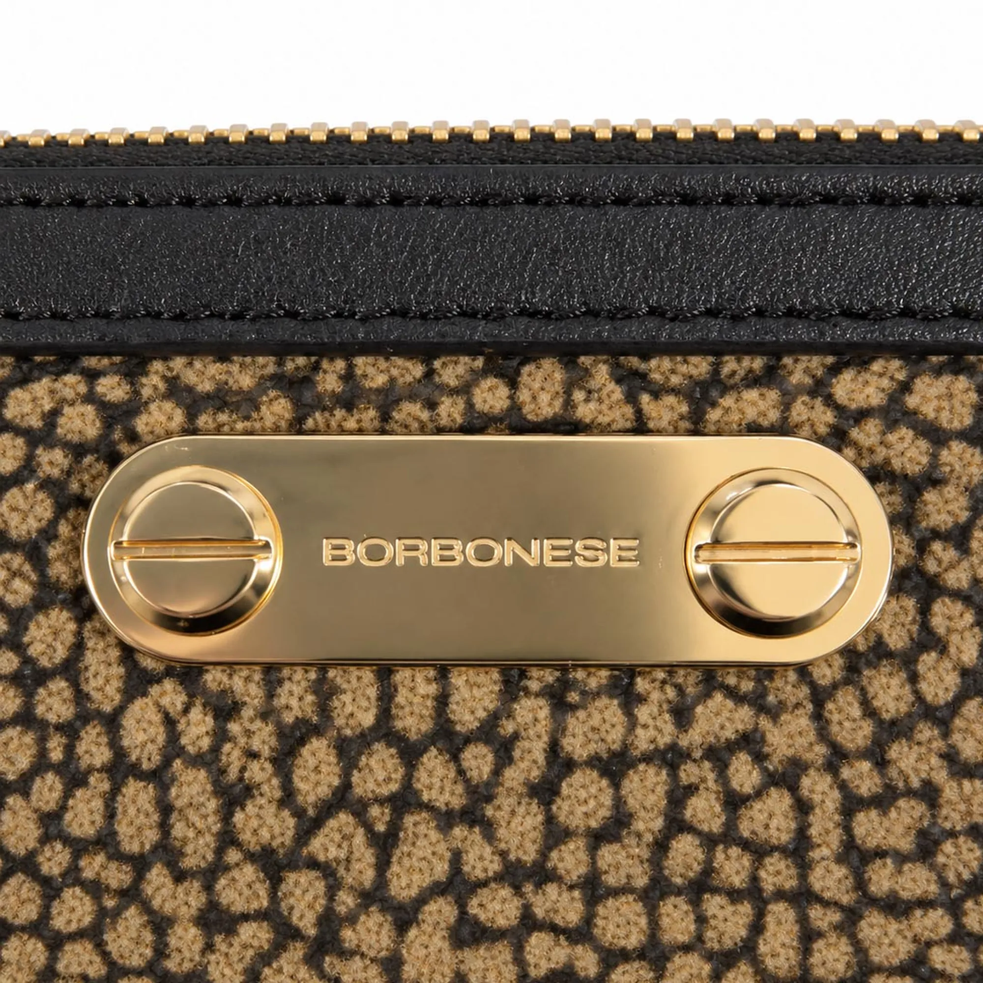 Borbonese Portafoglio Zip Around Medio Naturale 910200810098306 190011